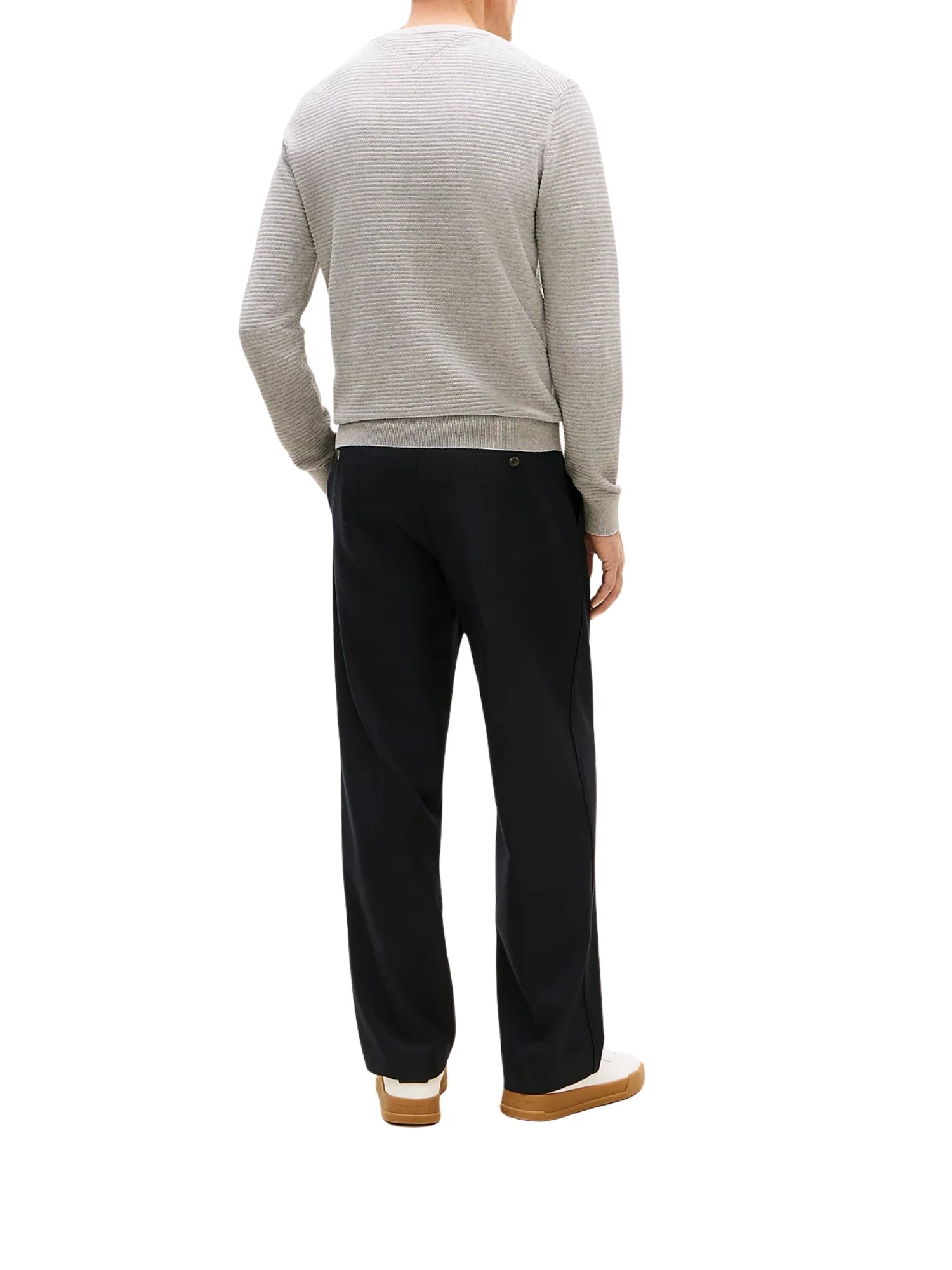 Maglia a girocollo con maniche lunghe Tommy Hilfiger modello seasonal structure grigio - Image 2
