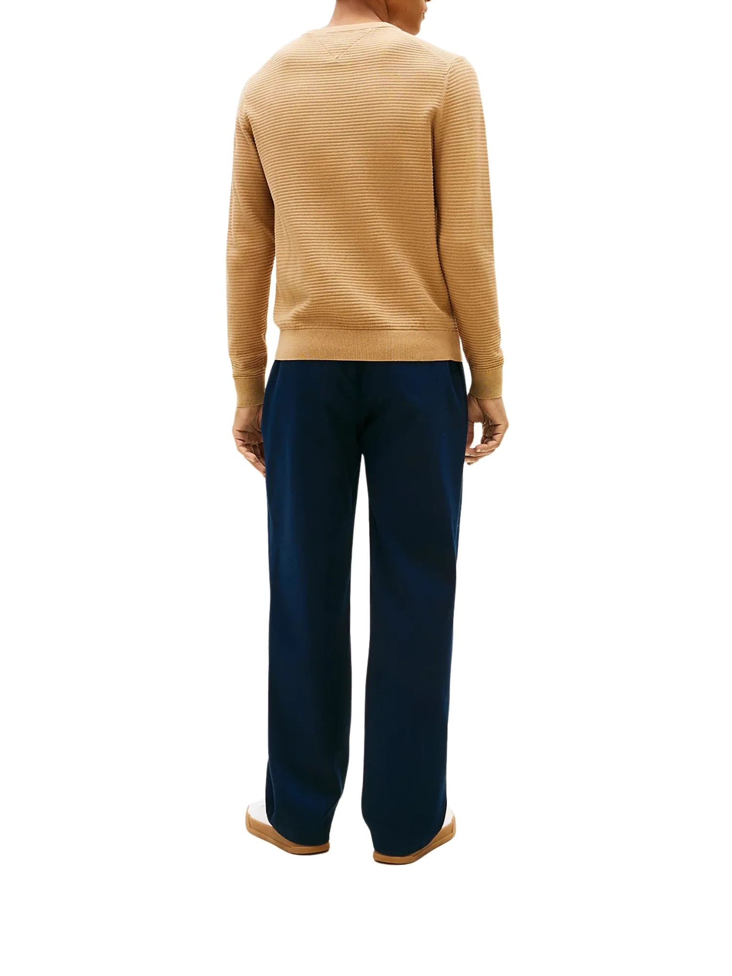 Maglia a girocollo con maniche lunghe Tommy Hilfiger modello seasonal structure sabbia - Image 2
