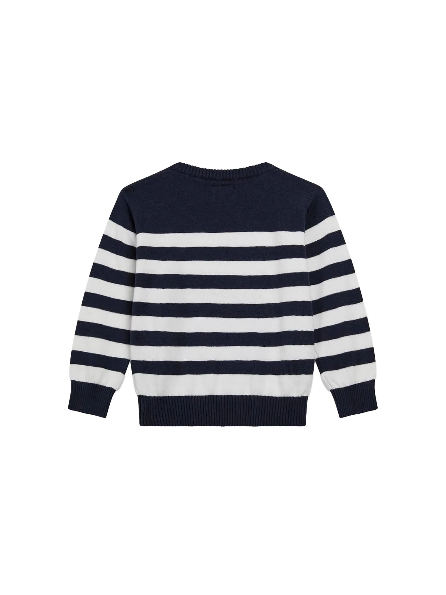 Girocollo Guess Bambino stripe con ricamo logo blu/bianco - Image 2