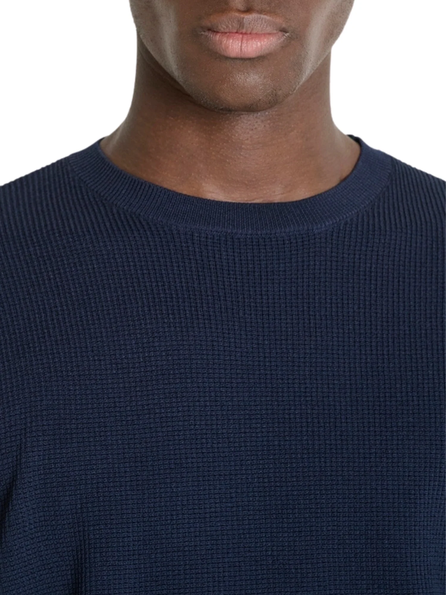 Maglia a girocollo con maniche lunghe Antony Morato uomo modello super fine yarn blu - Image 3