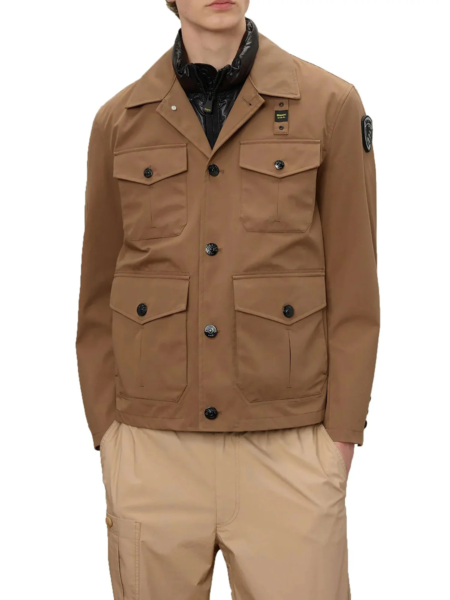 Giubbino Blauer donna con zip e cappuccio Arklow nocciola