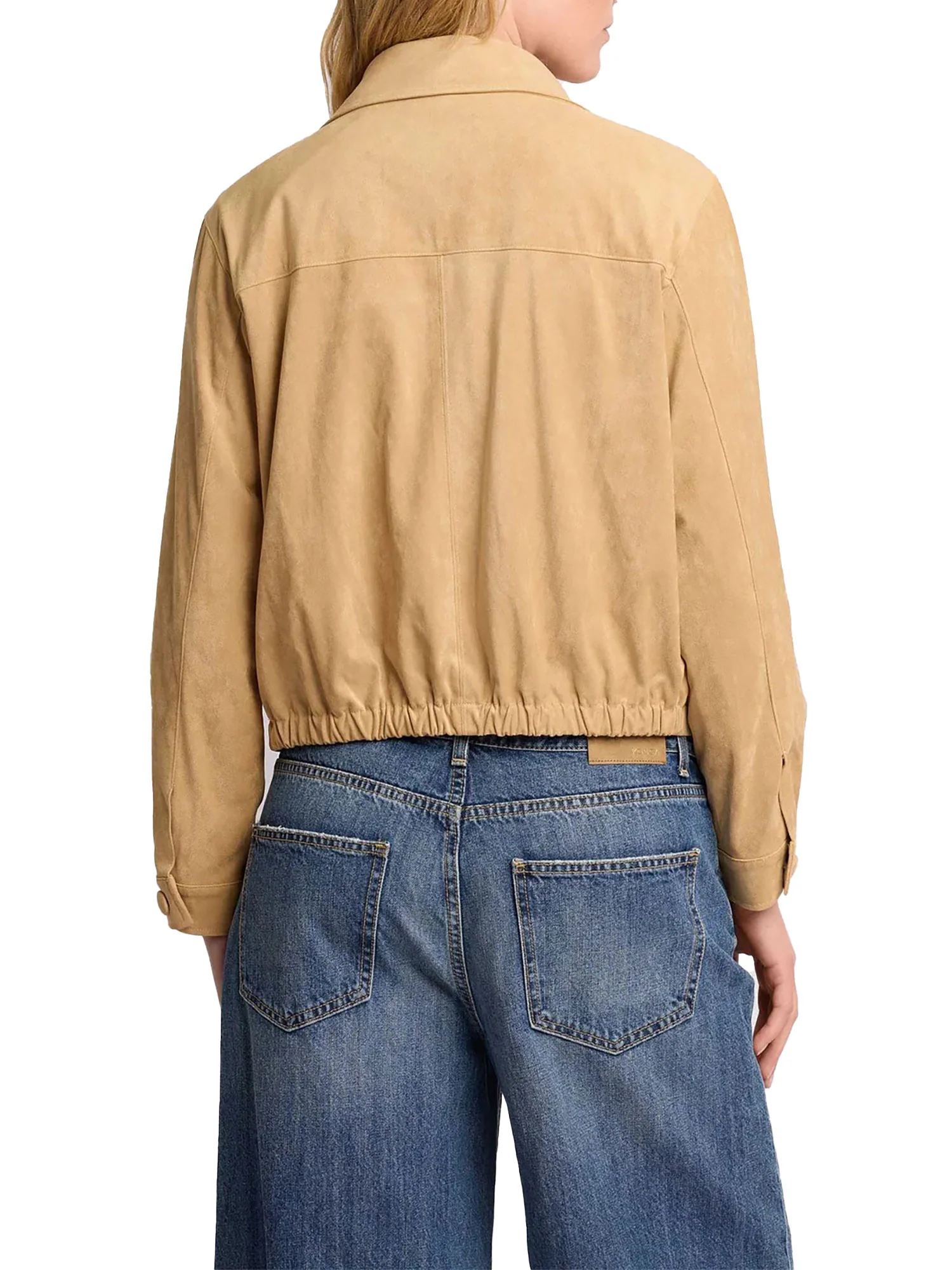 Giubbino Kocca Donna con bottoni in eco dainetto beige - Image 3