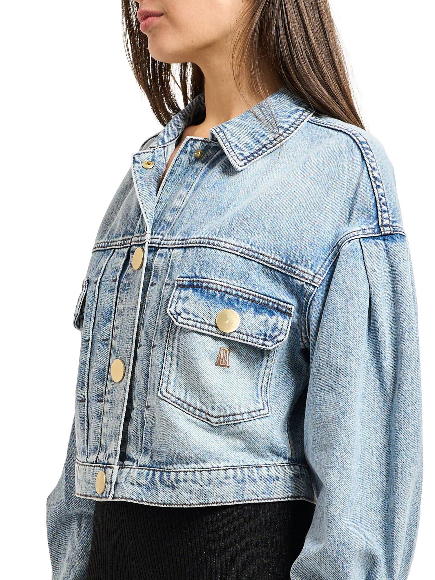 Giubbino Armani Exchange Donna bt. jeans 
 Denim chiaro - Image 3
