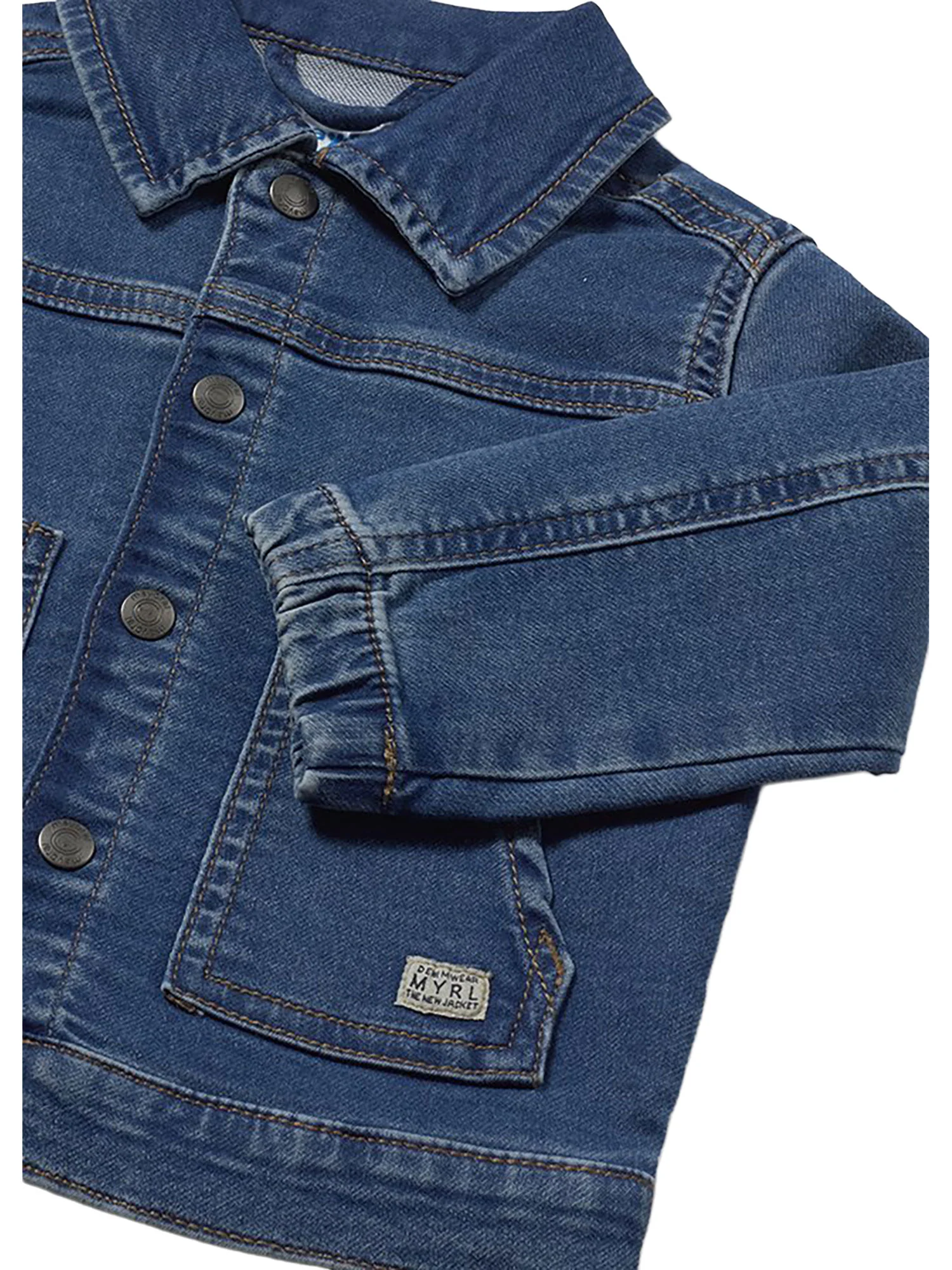 Giubbino Mayoral Bambino con bottoni in jeans denim medio - Image 3
