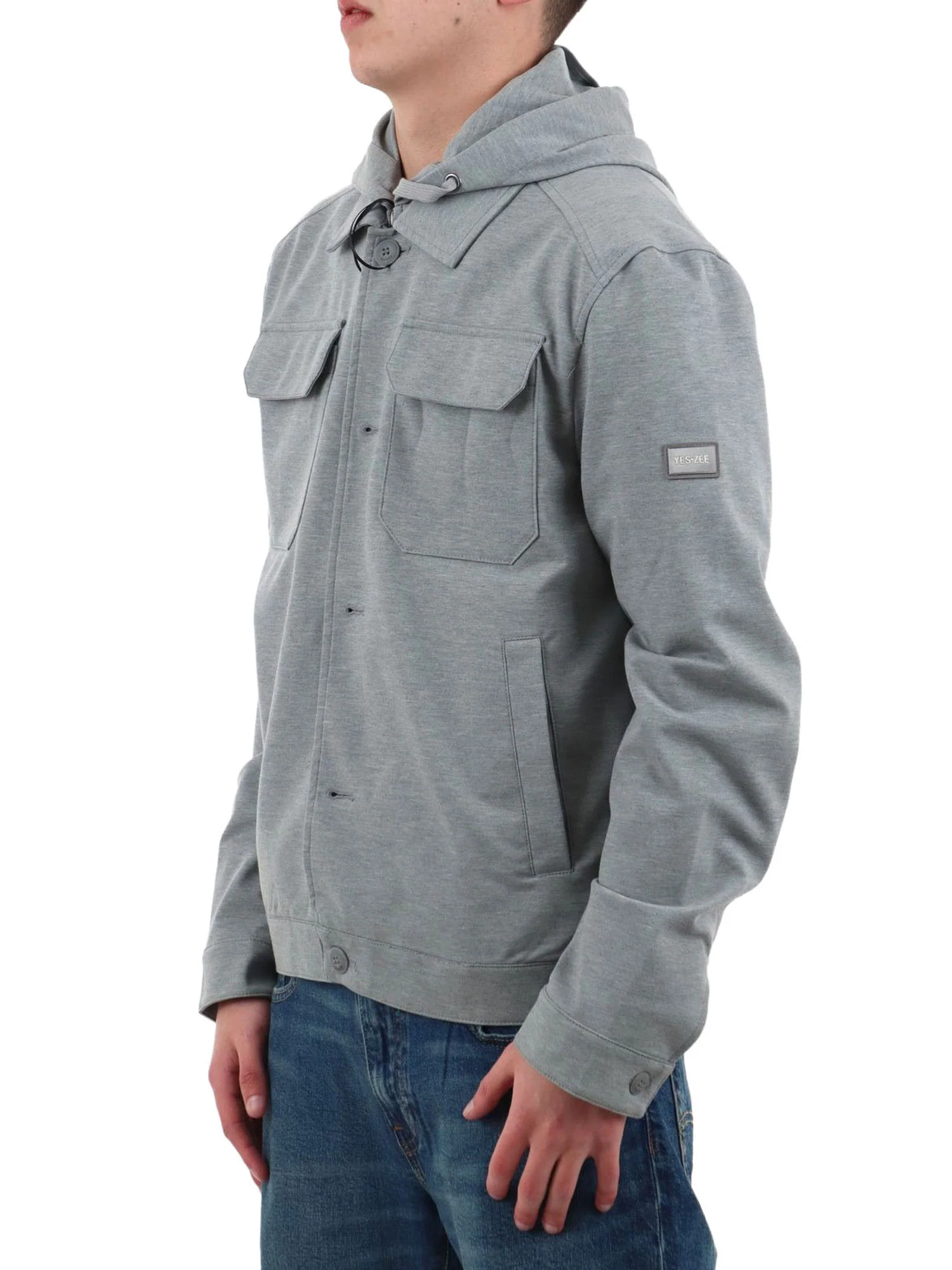 Giubbino Yes Zee Uomo capp. denim 
 Grigio melange - Image 2