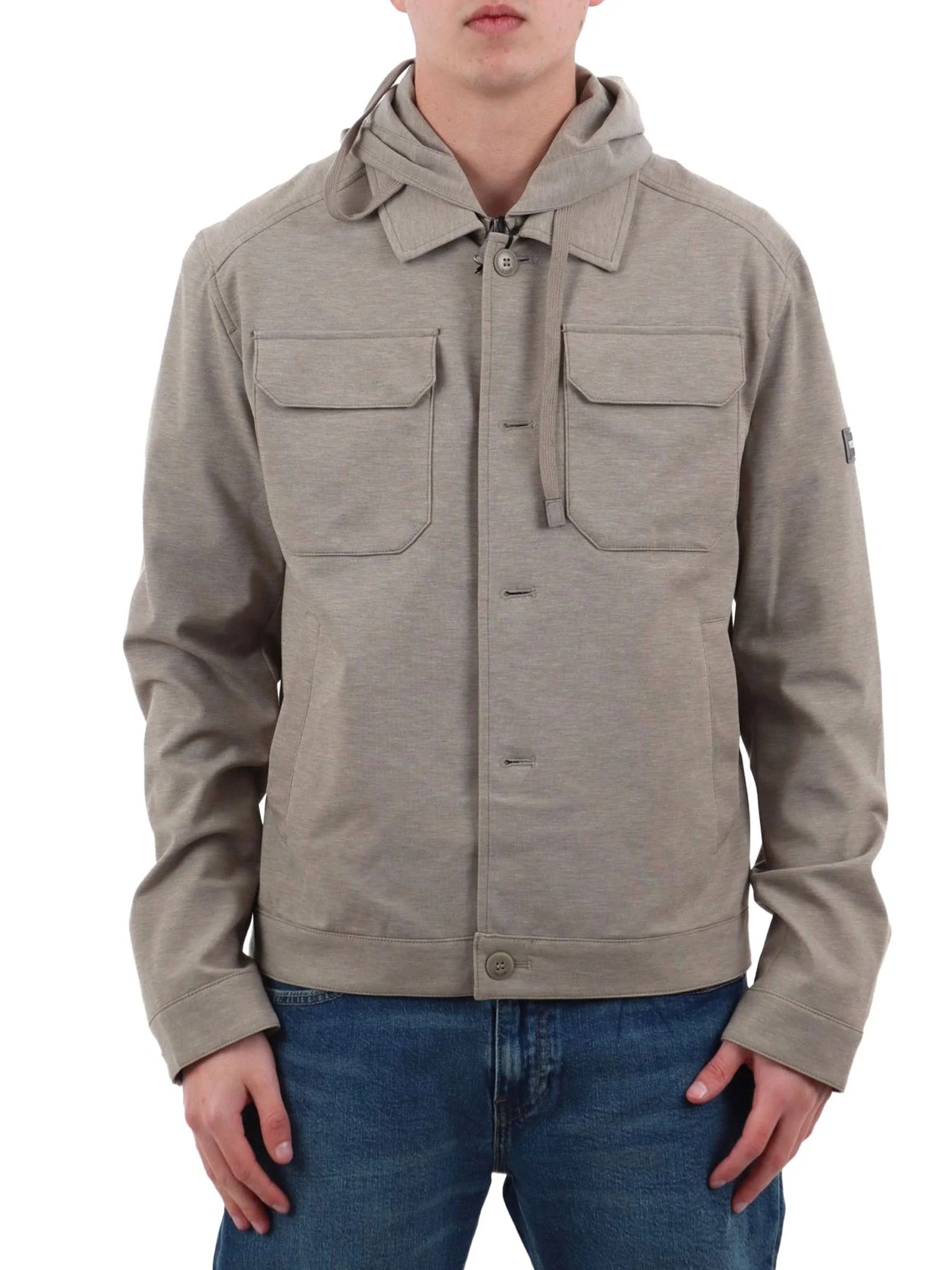 Giubbino Yes Zee Uomo capp. denim 
 Tortora melange