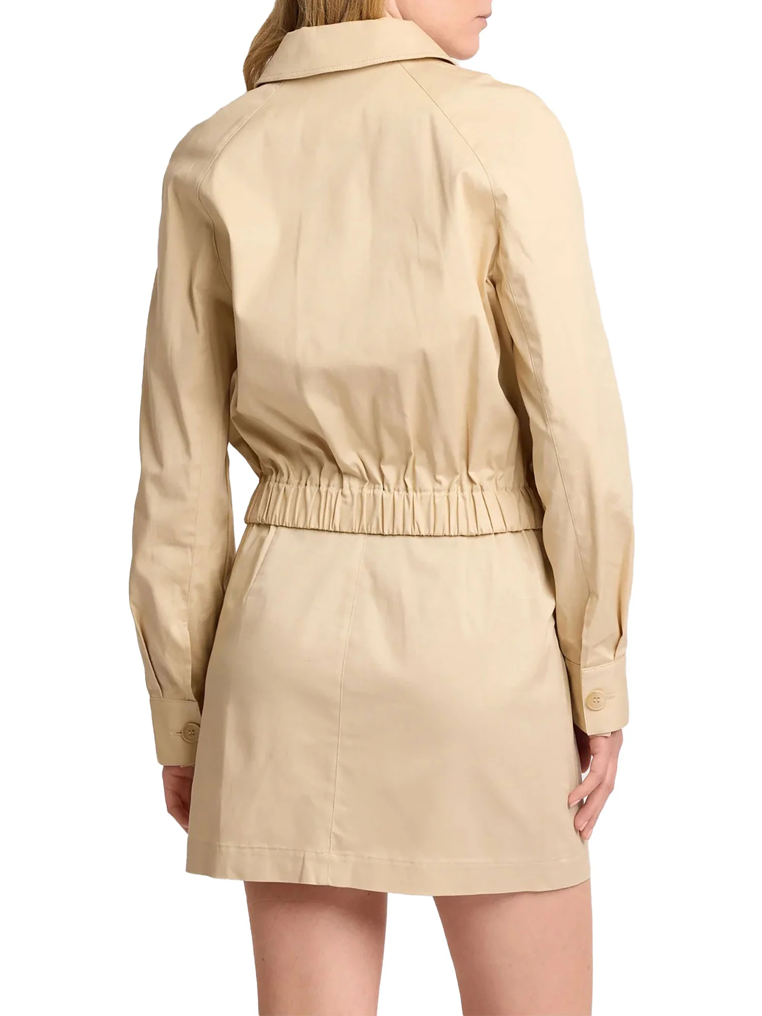 Giubbino Kocca Donna con zip e tasche beige - Image 3