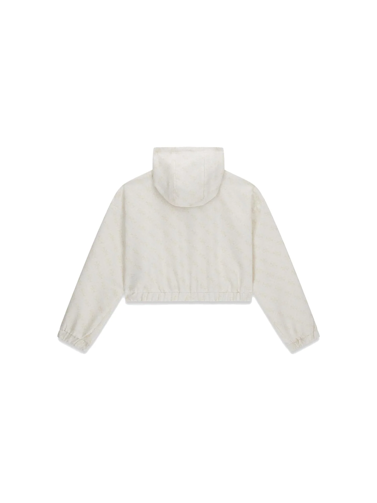 Giubbino Guess Bambina con zip logo allver beige chiaro - Image 2