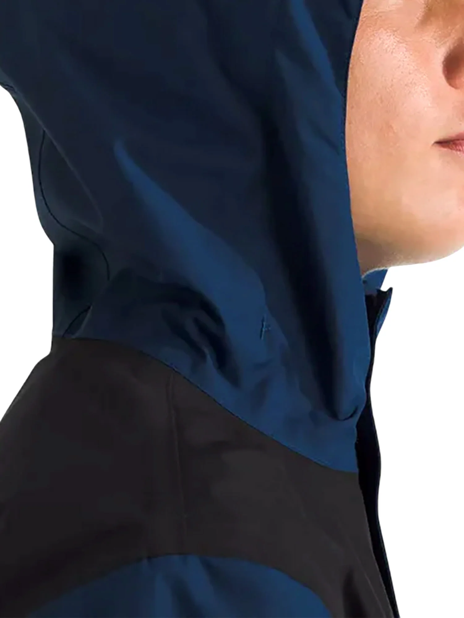 Giubbino zip cappuccio Antora blu - Image 3