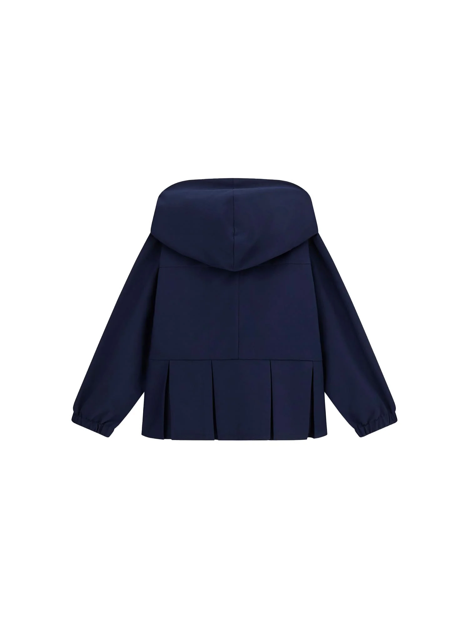 Giubbino Guess Bambina con zip e cappuccio canvas blu - Image 2
