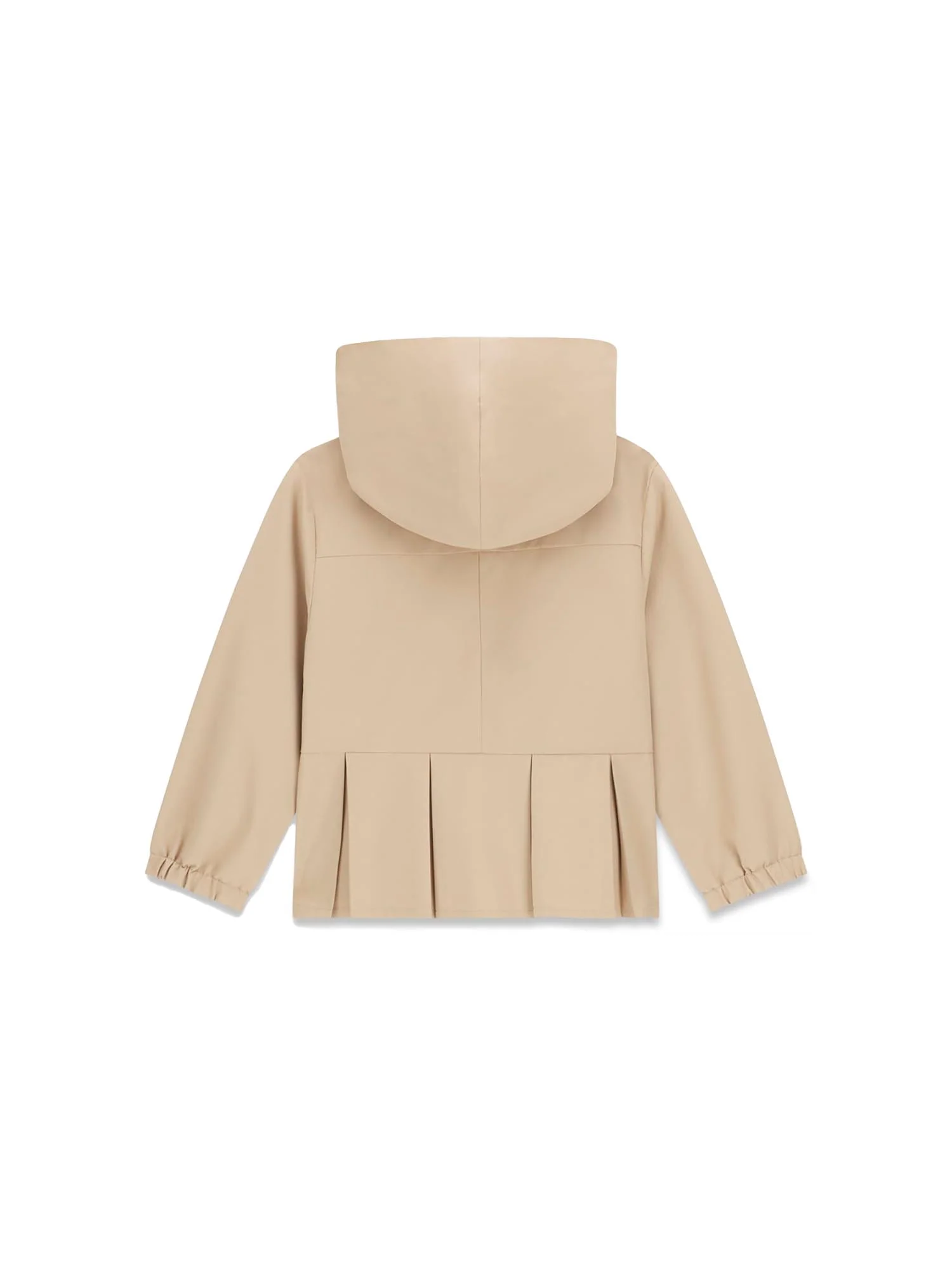 Giubbino Guess Bambina con zip e cappuccio canvas sabbia