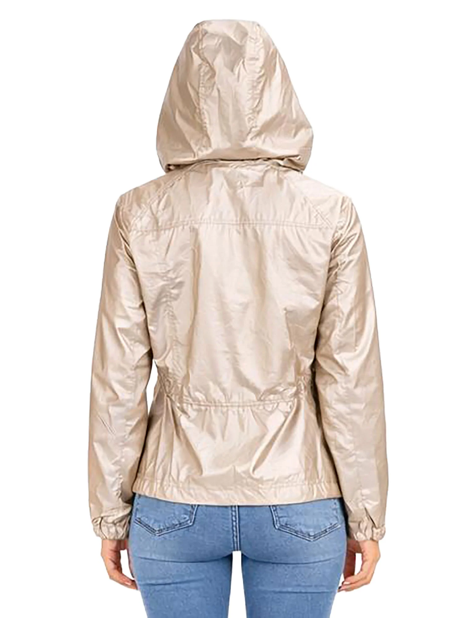 Giubbino Yes Zee donna Zip Capp. Coulisse beige - Image 2