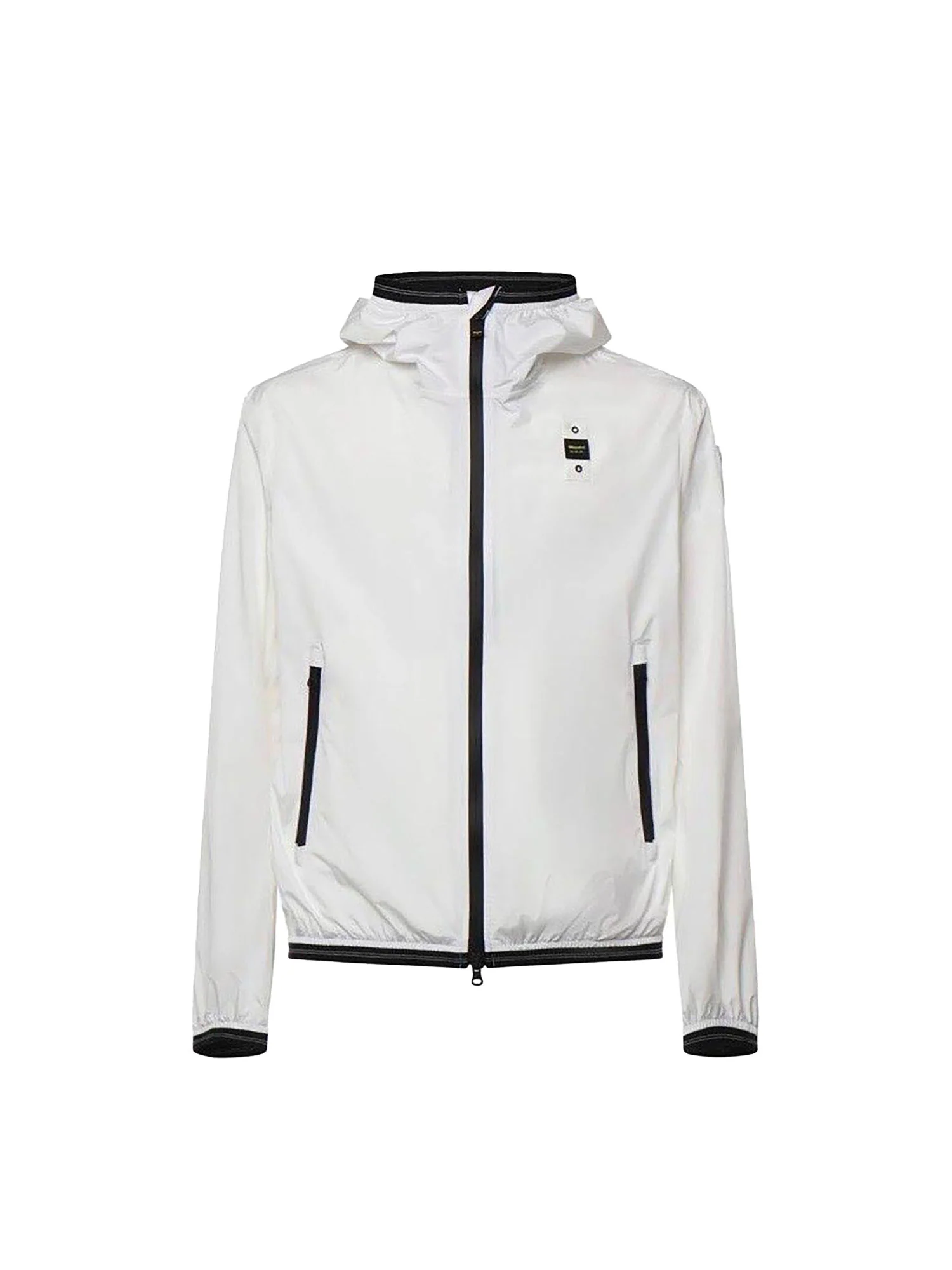 Giubbino Blauer uomo con zip e cappuccio Farrin bianco