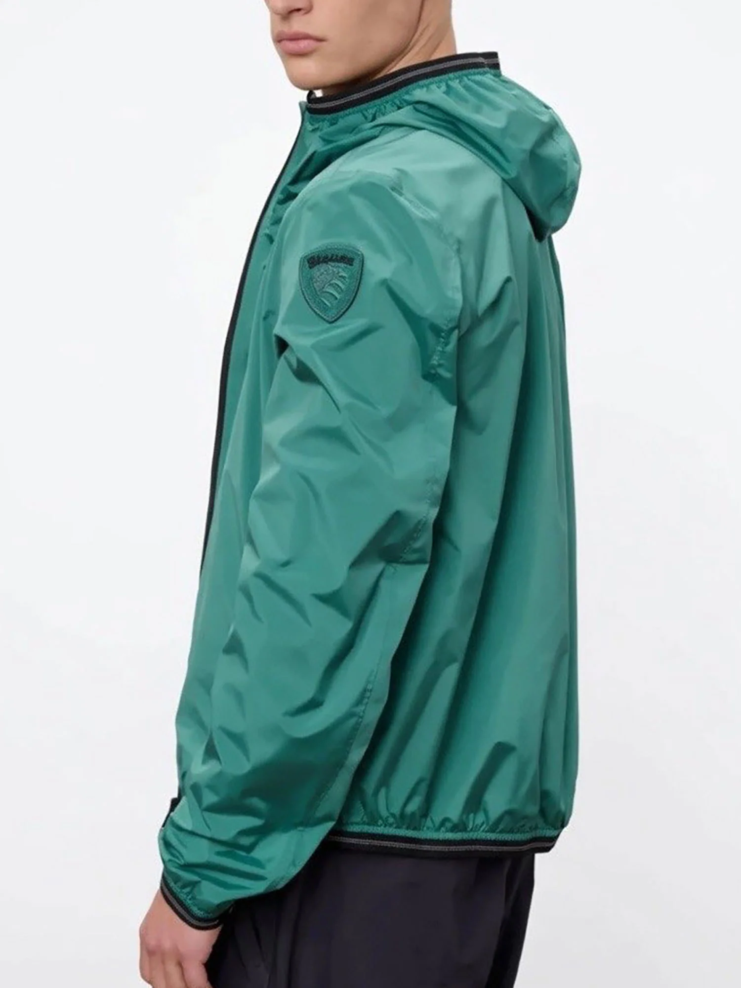 Giubbino Blauer uomo con zip e cappuccio Farrin verde - Image 2