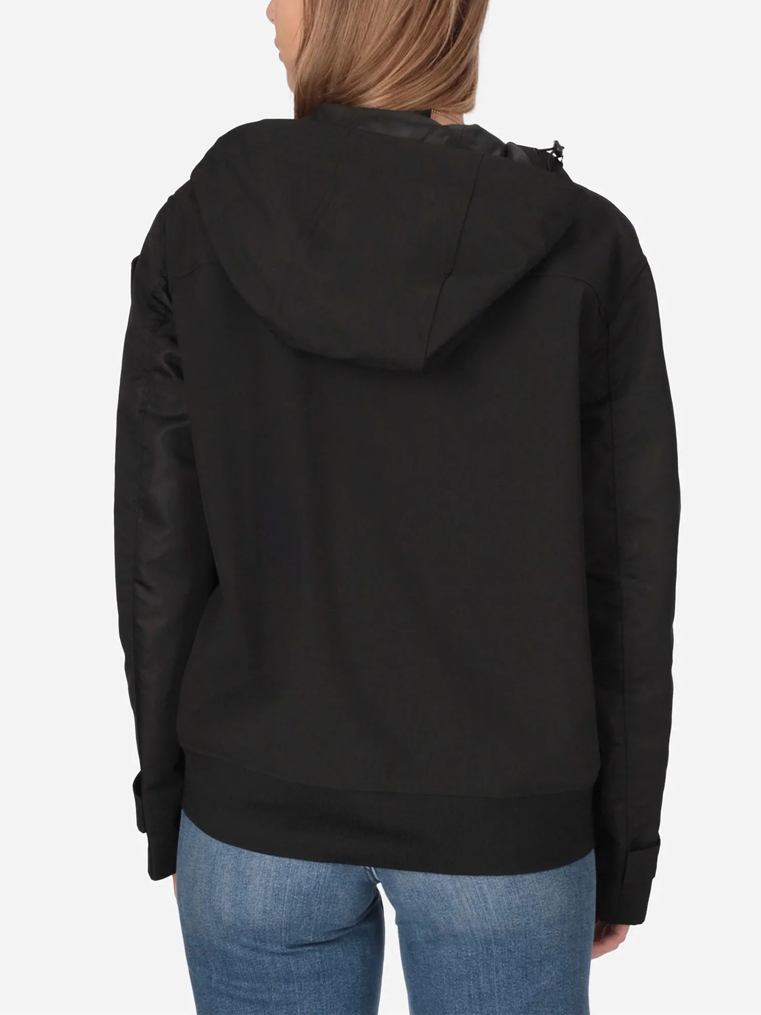 Giubbino Blauer donna con zip e cappuccio Marcella nero - Image 3