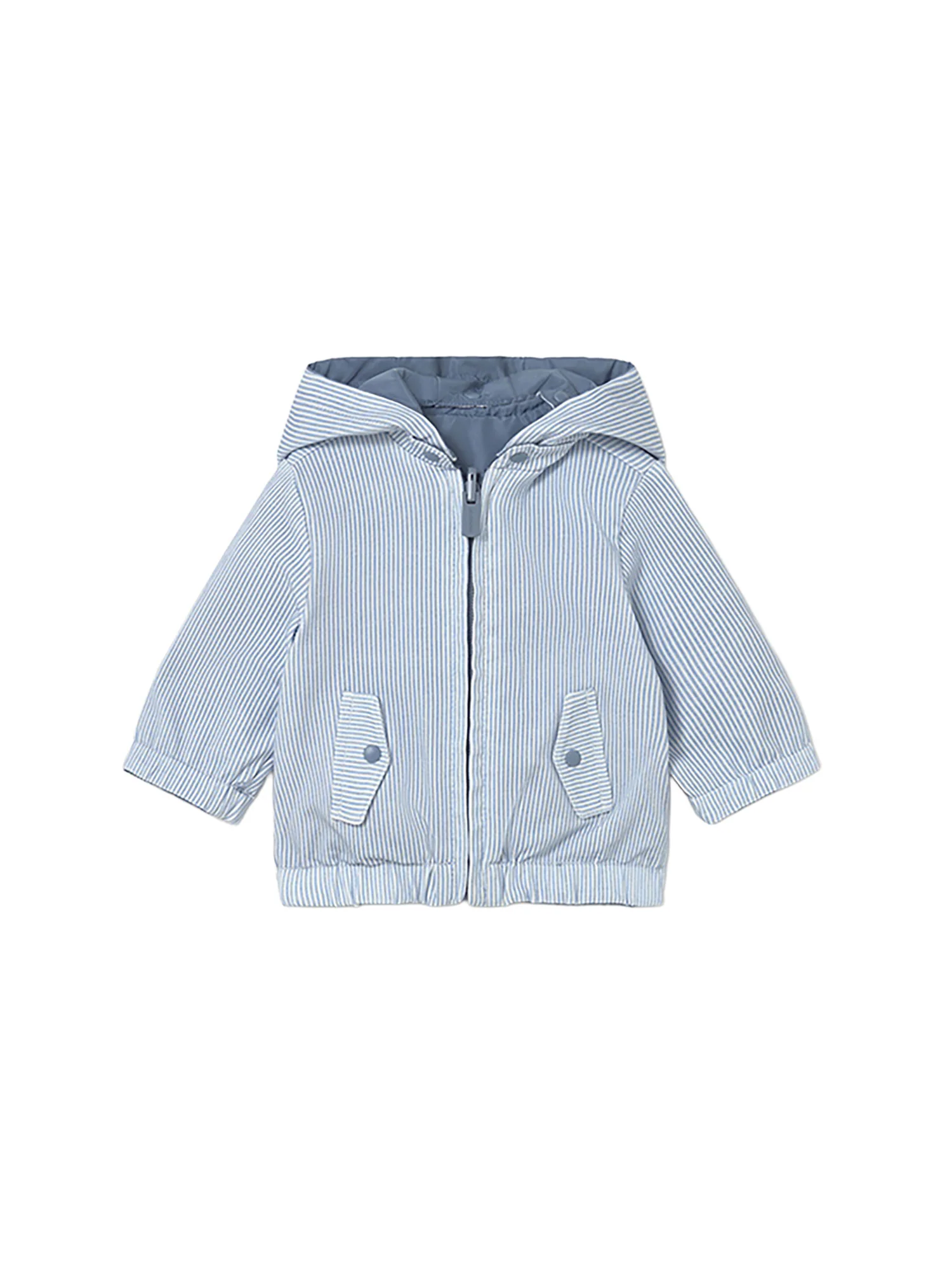 Giubbino Mayoral neonato con zip e cappuccio reversibile stellare