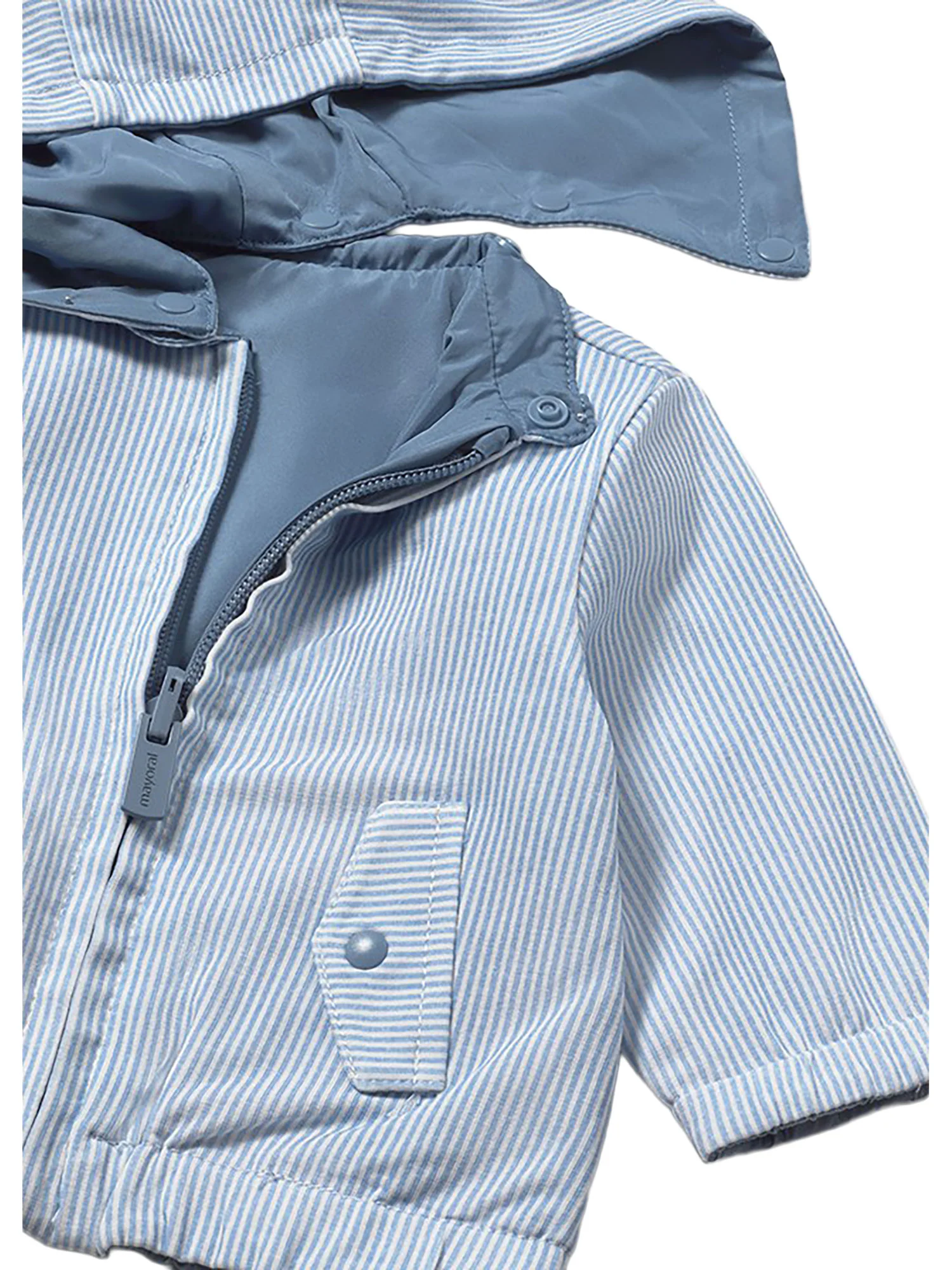 Giubbino Mayoral neonato con zip e cappuccio reversibile stellare - Image 4