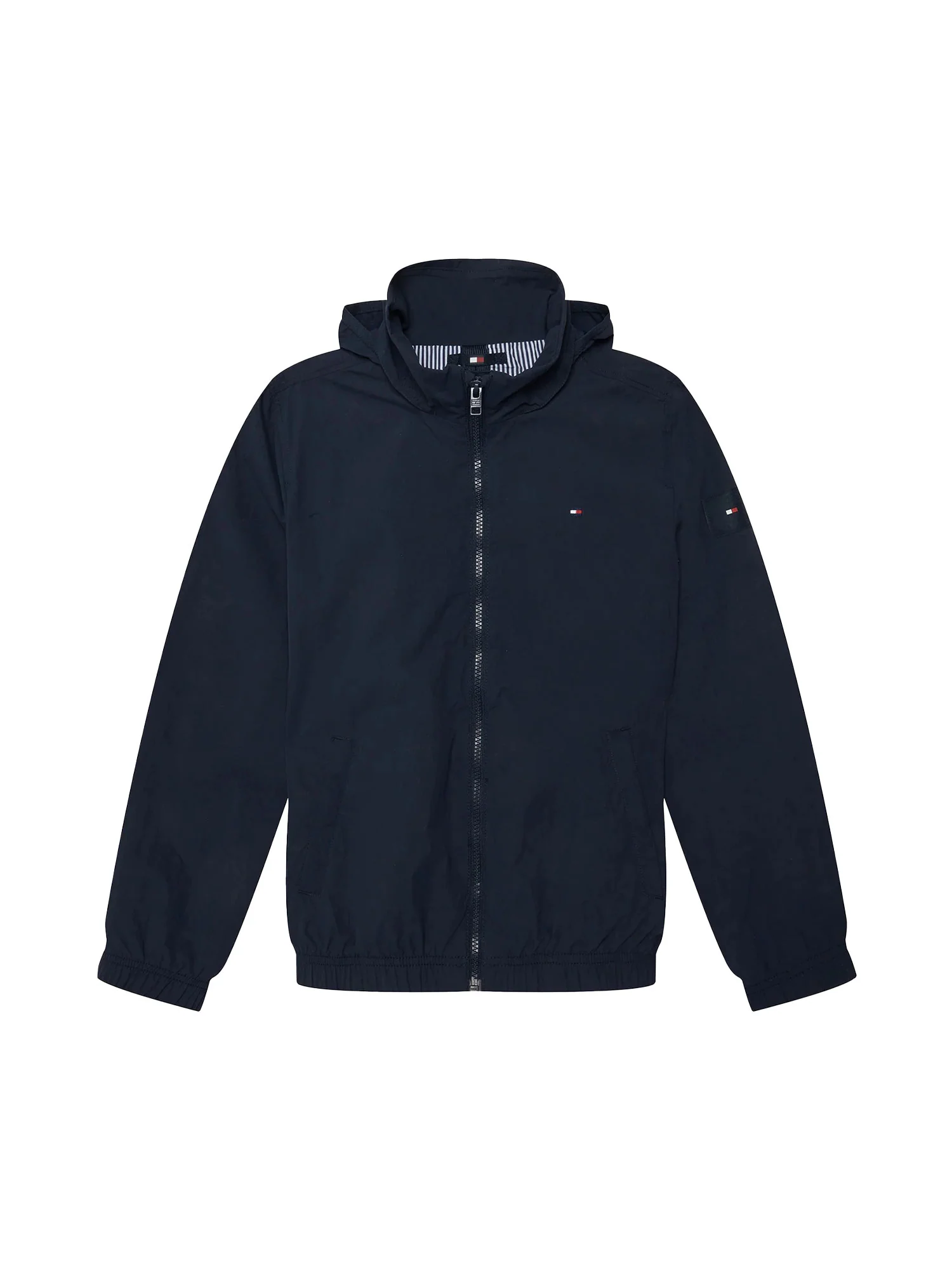 Giubbino Tommy Hilfigher Ragazzo con zip essential blu