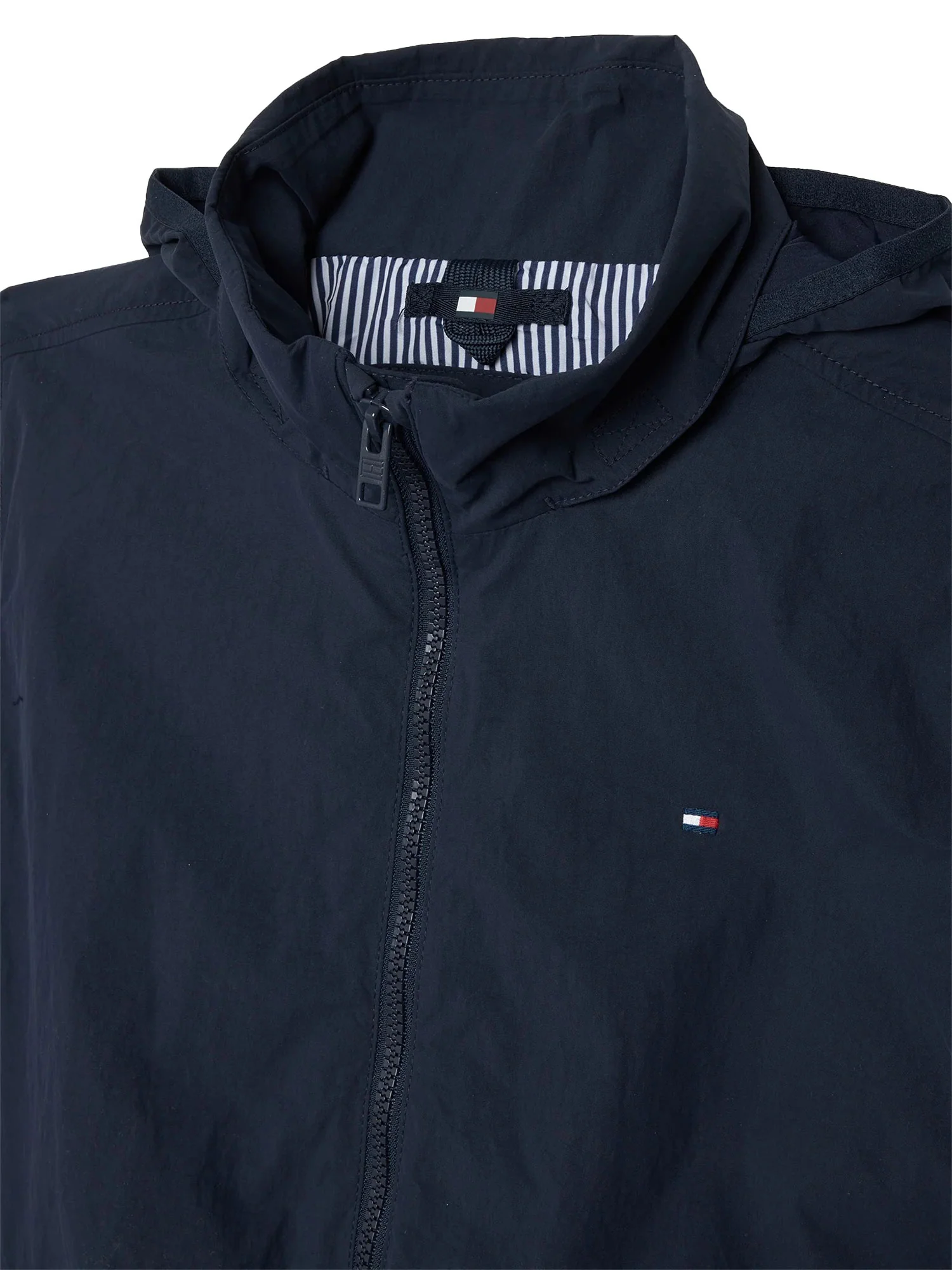 Giubbino Tommy Hilfigher Ragazzo con zip essential blu - Image 3