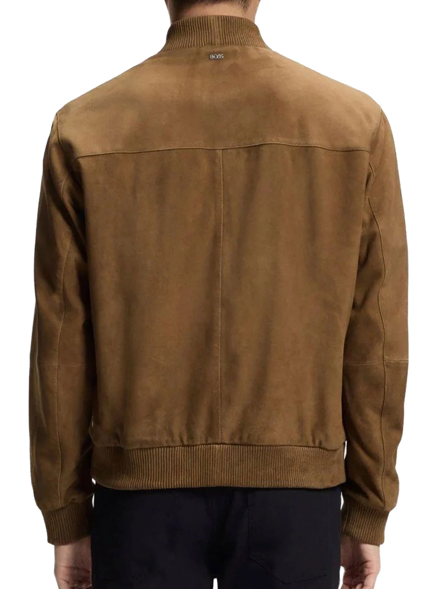 Giubbino Boss Uomo con zip H-Muller Pelle Cuoio - Image 2