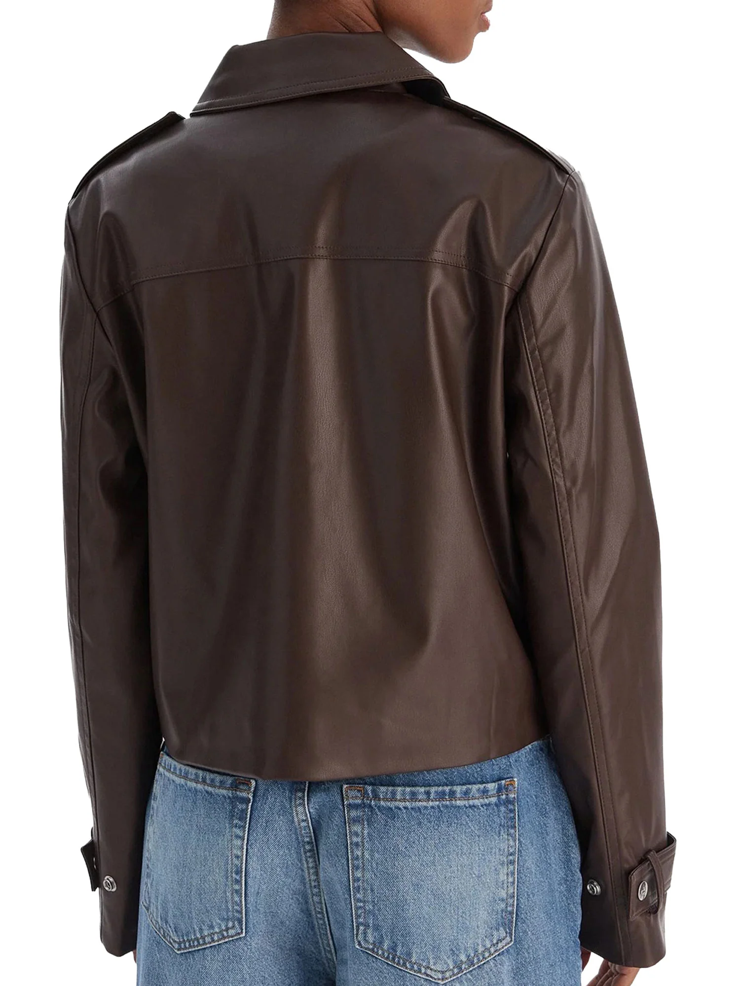 Giubbino Calvin Klein Donna con zip moto
 Moro - Image 2