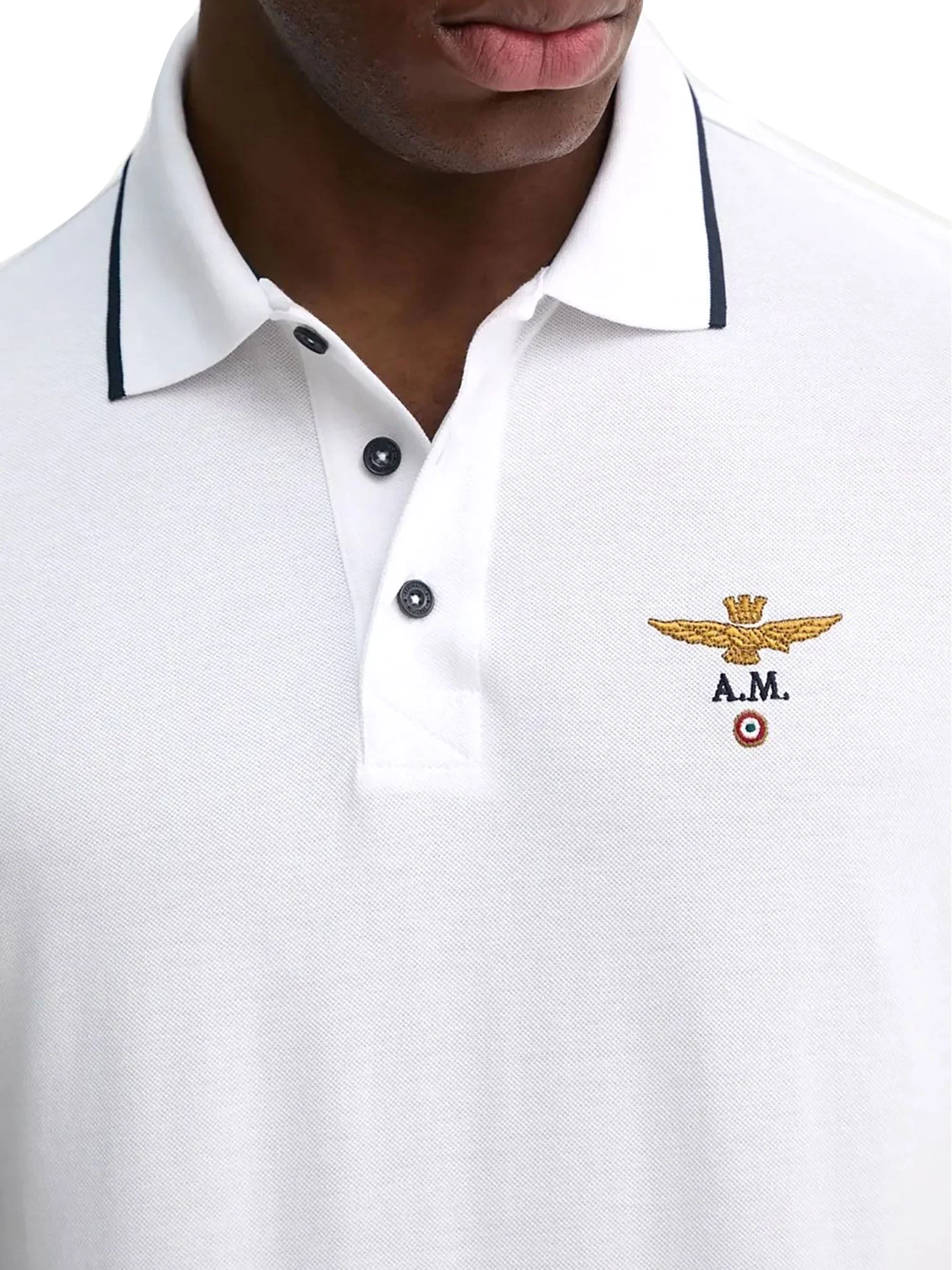 Polo manica corta basic piquet panna - Image 3