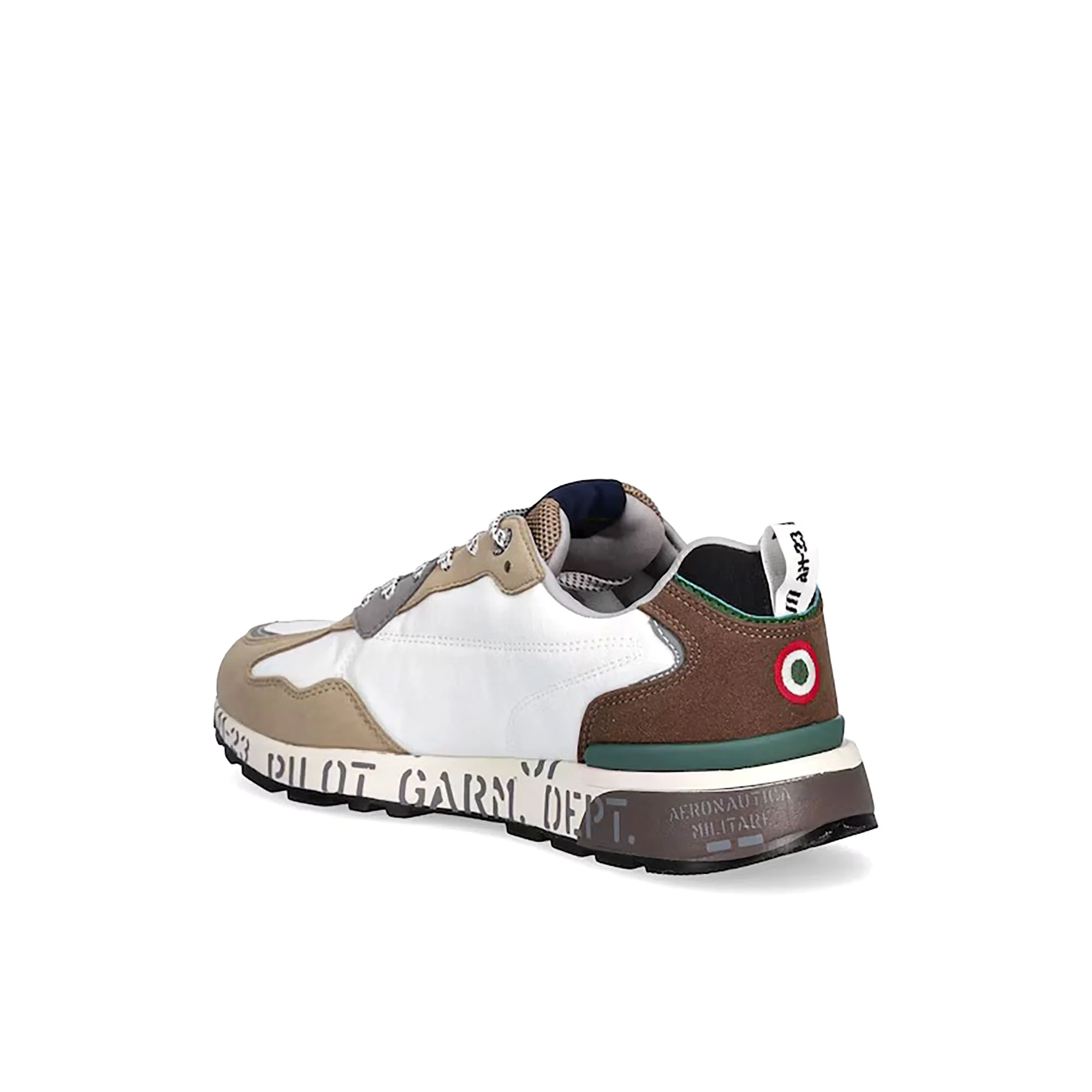 Sneakers Pilot nylon/suede bianco/beige - Image 3