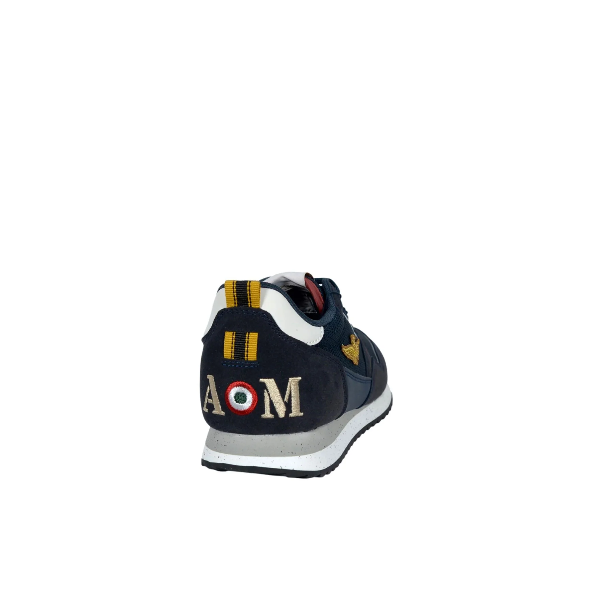 Sneakers logo nylon/suede blu - Image 4