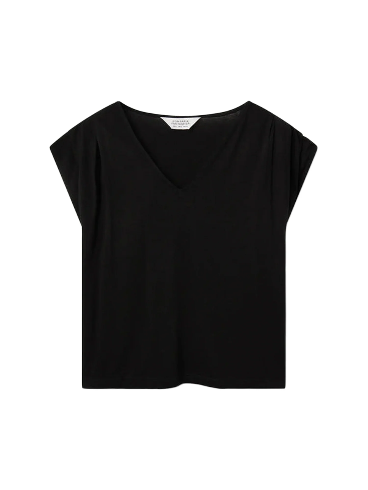 Blusa scollo a V nero - Image 3
