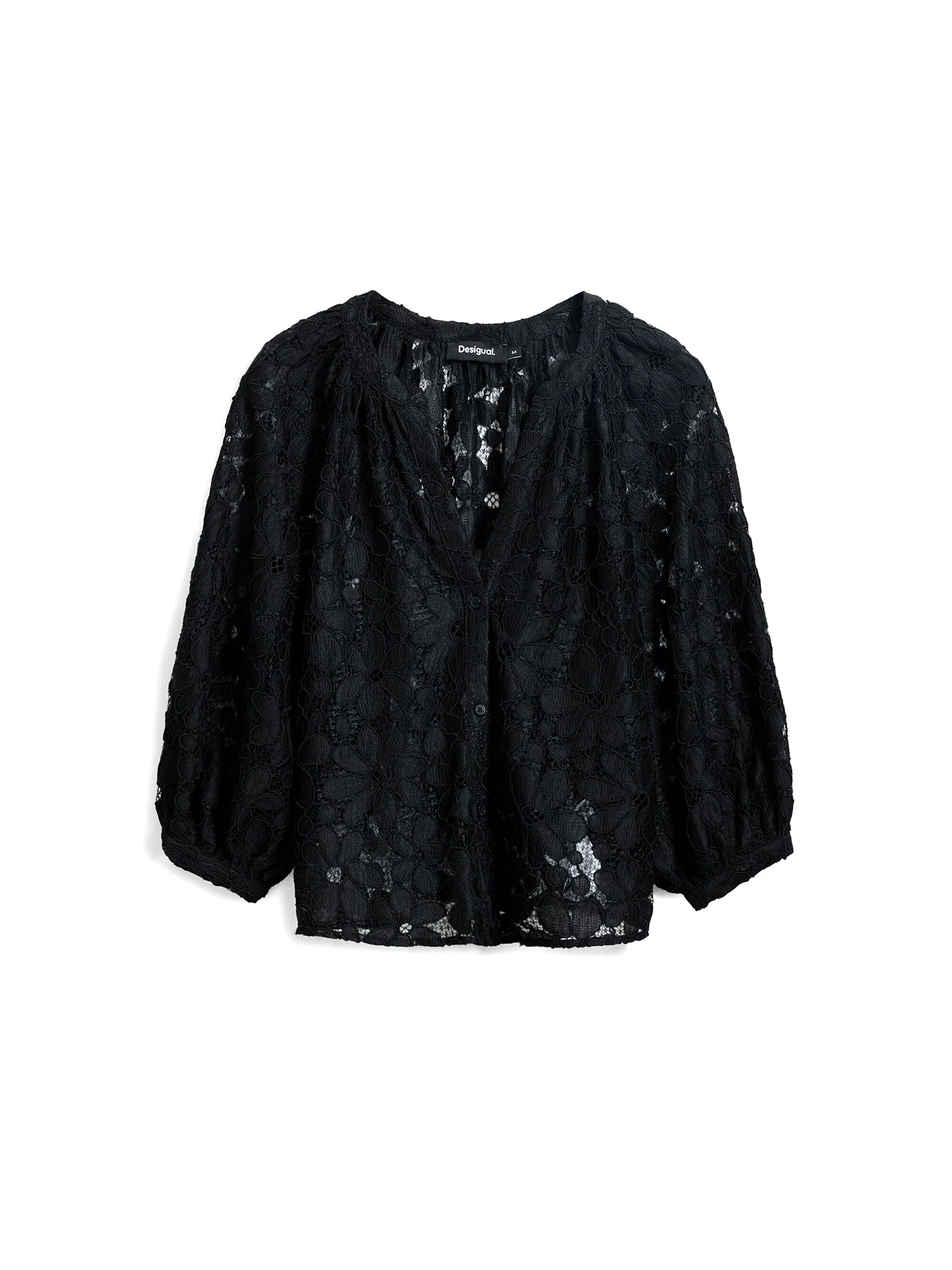 Blusa in pizzo Musas nero - Image 4