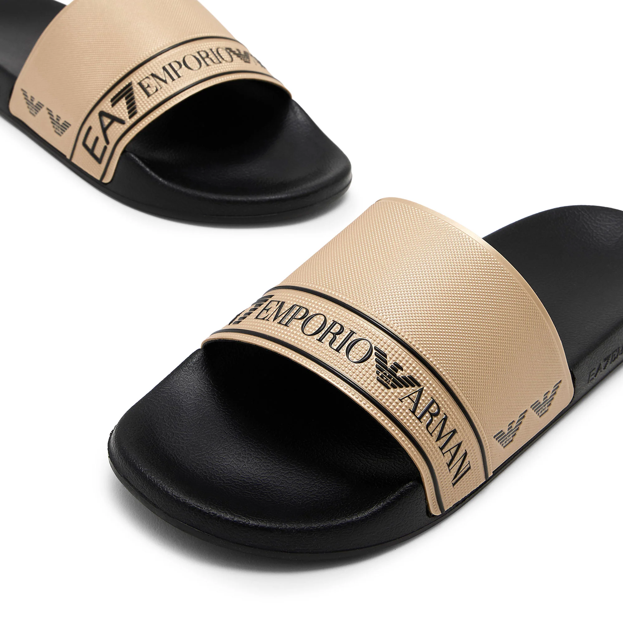 Ciabatta fascia logo pvc nero/oro - Image 3