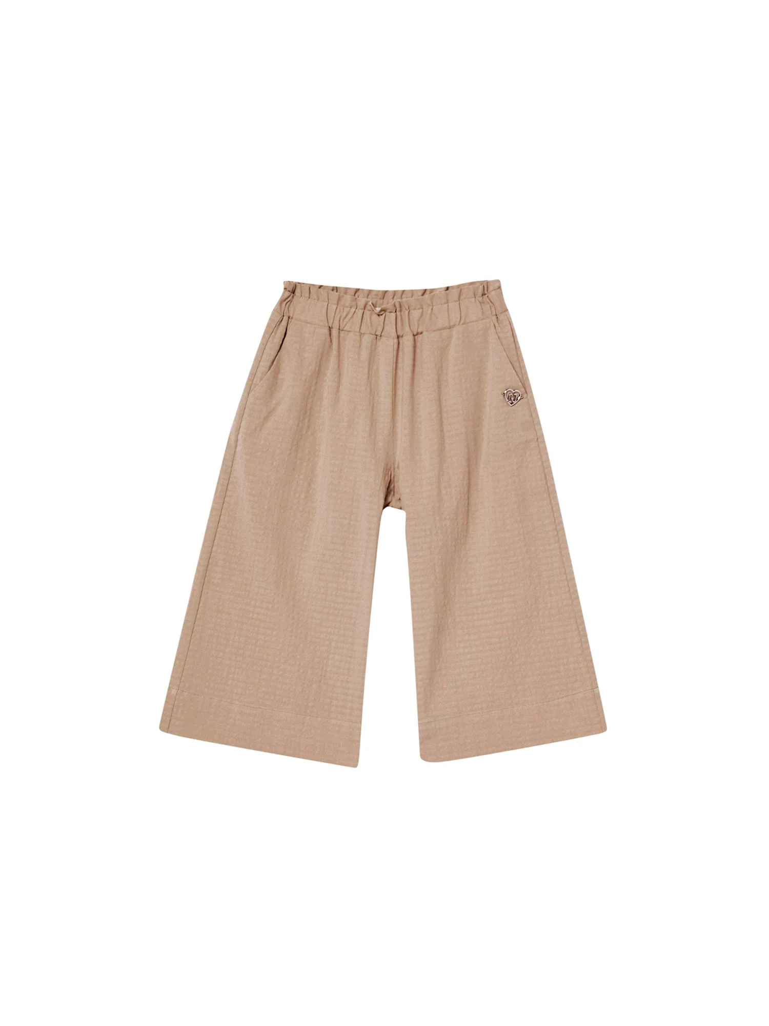 Pantalone chino a palazzo seersucker corda