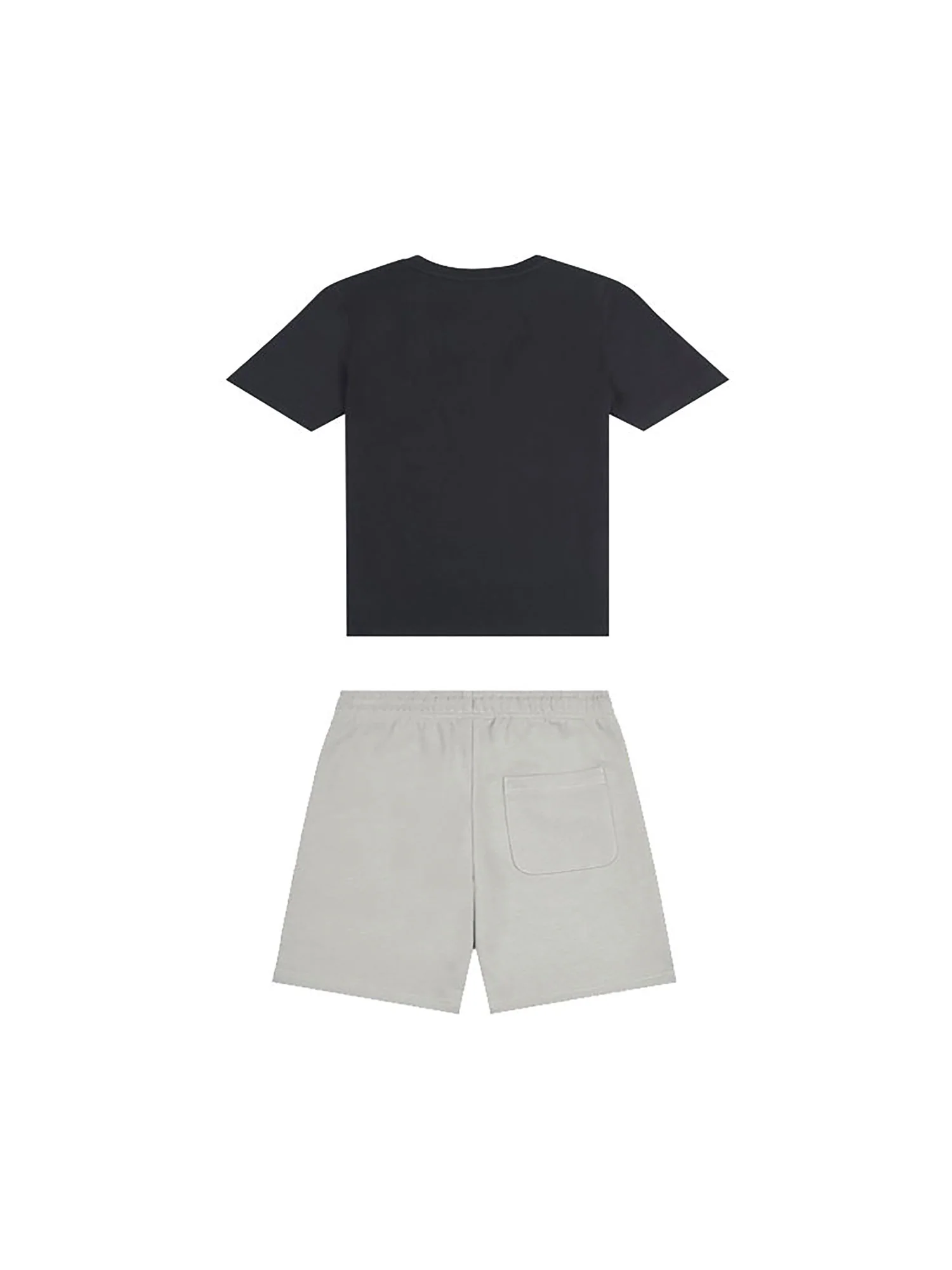 Completo t-shirt e shorts con grafica frontale nero - Image 2