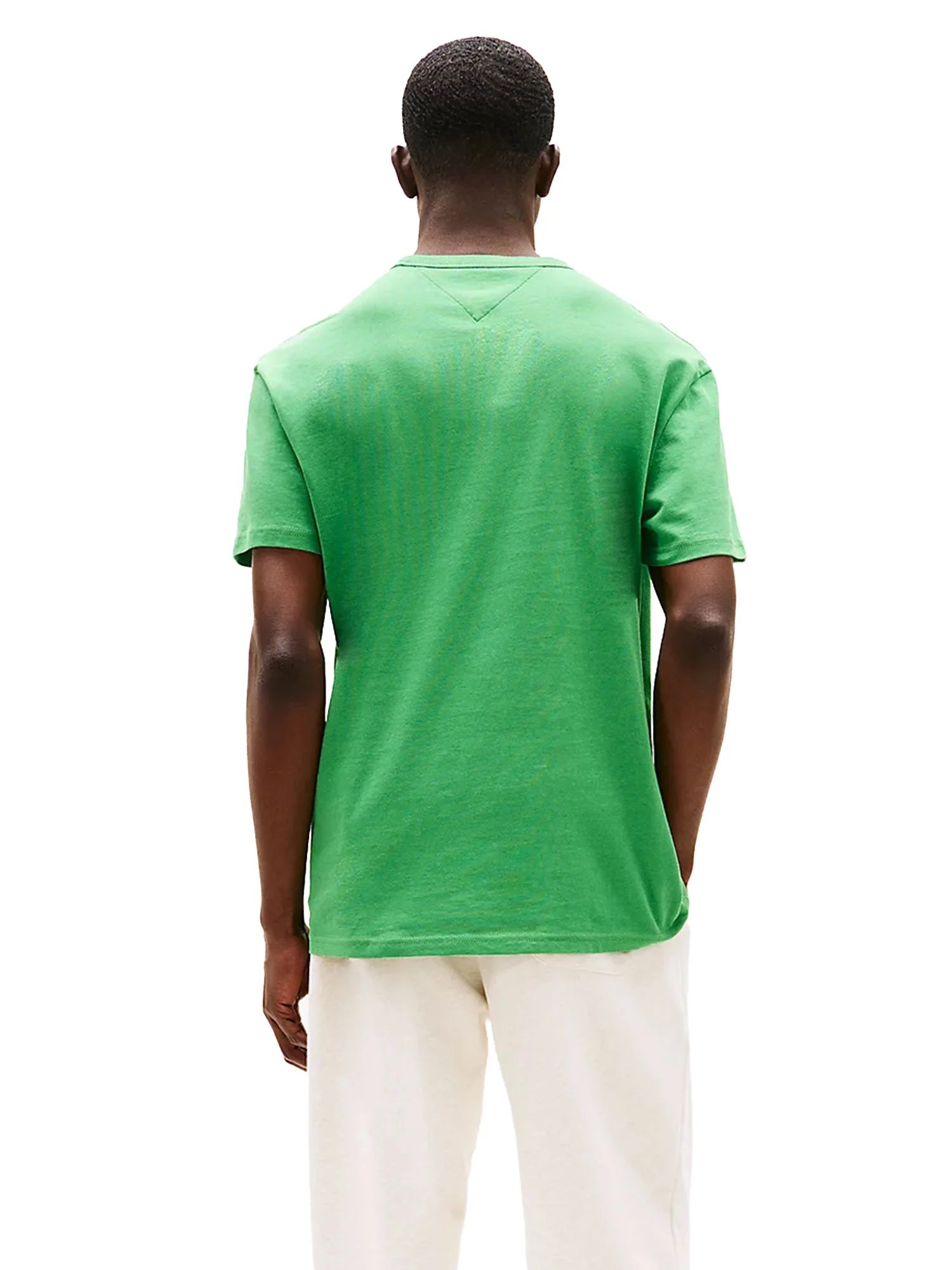 T-shirt TJM regular fit e logo badge verde - Image 2