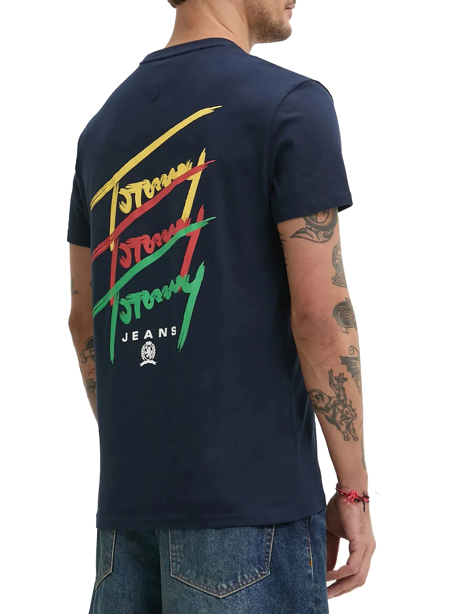 T-shirt TJM logo twisted signature blu - Image 2