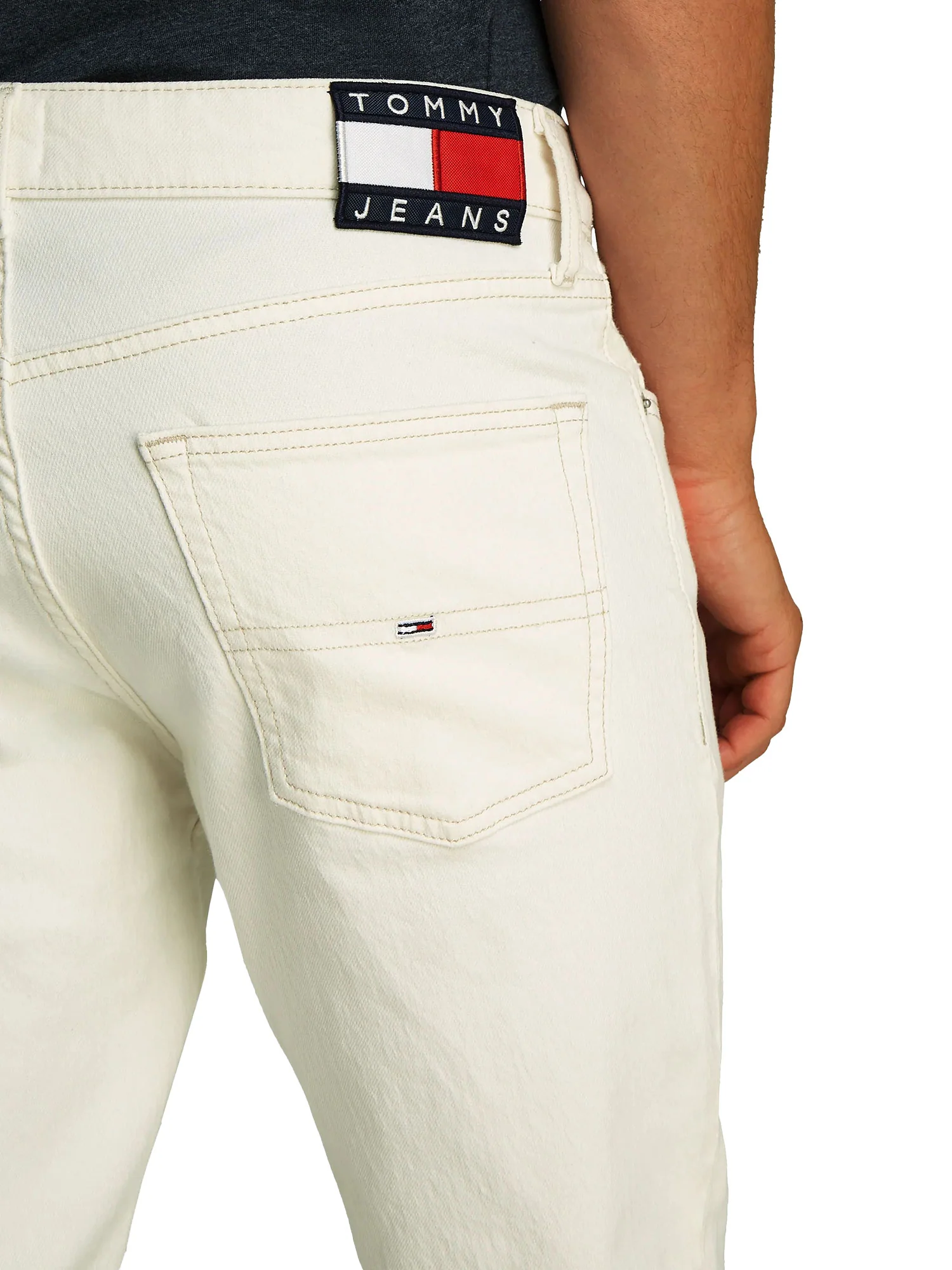 Jeans slim fit scanton in denim color bianco - Image 3