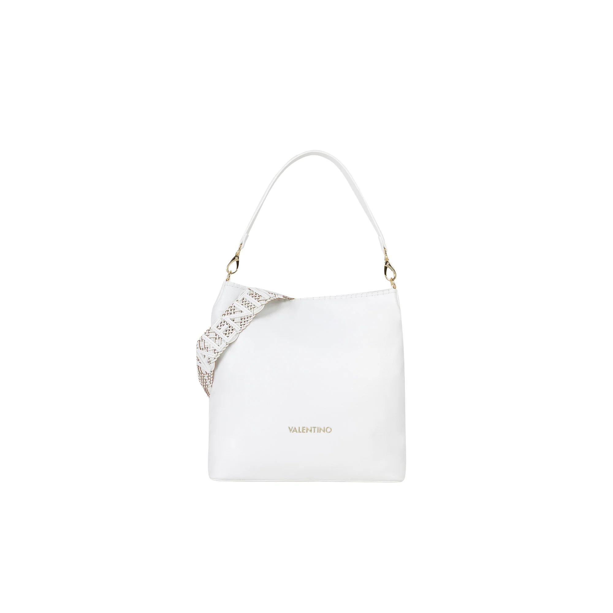 Borsa a spalla hobo Valentino donna Aleksandra bianco