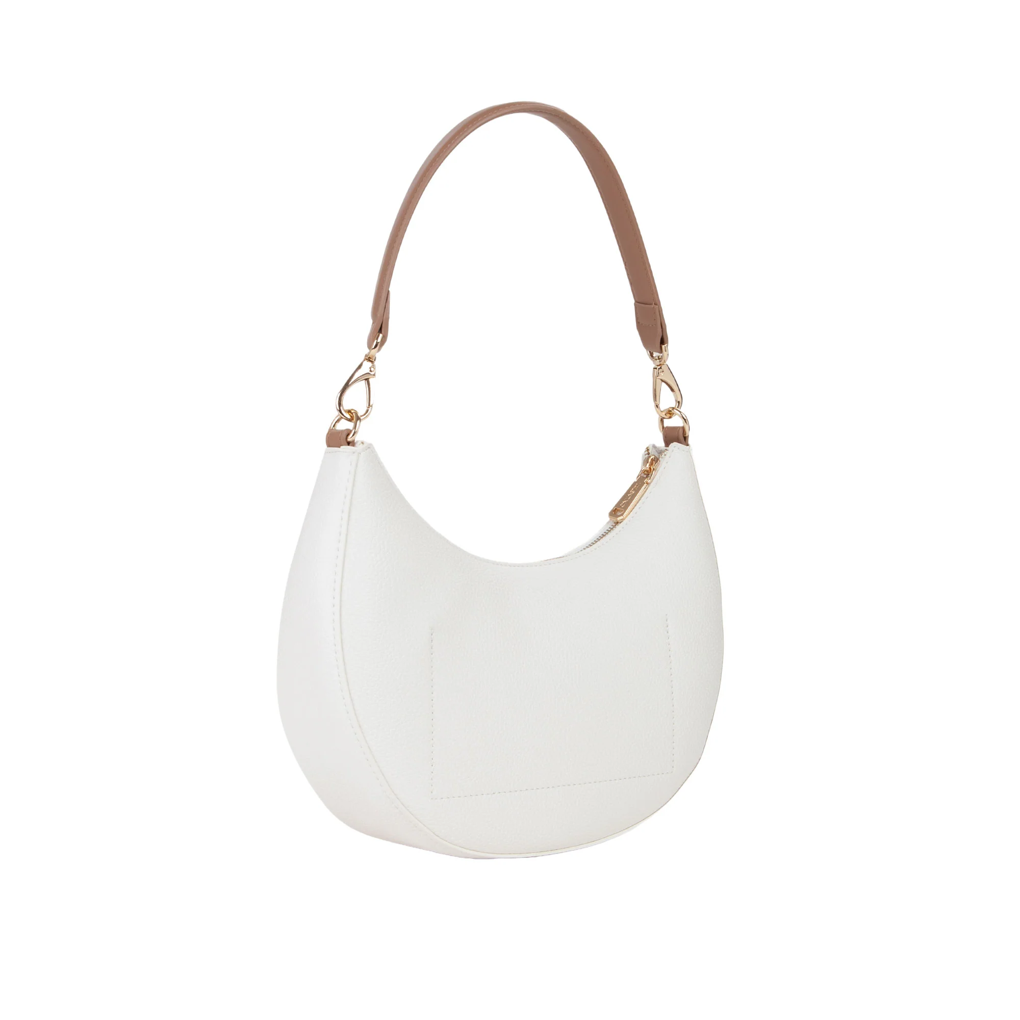 Borsa a spalla hobo Valentino donna Alexia bianco/cuoio - Image 4