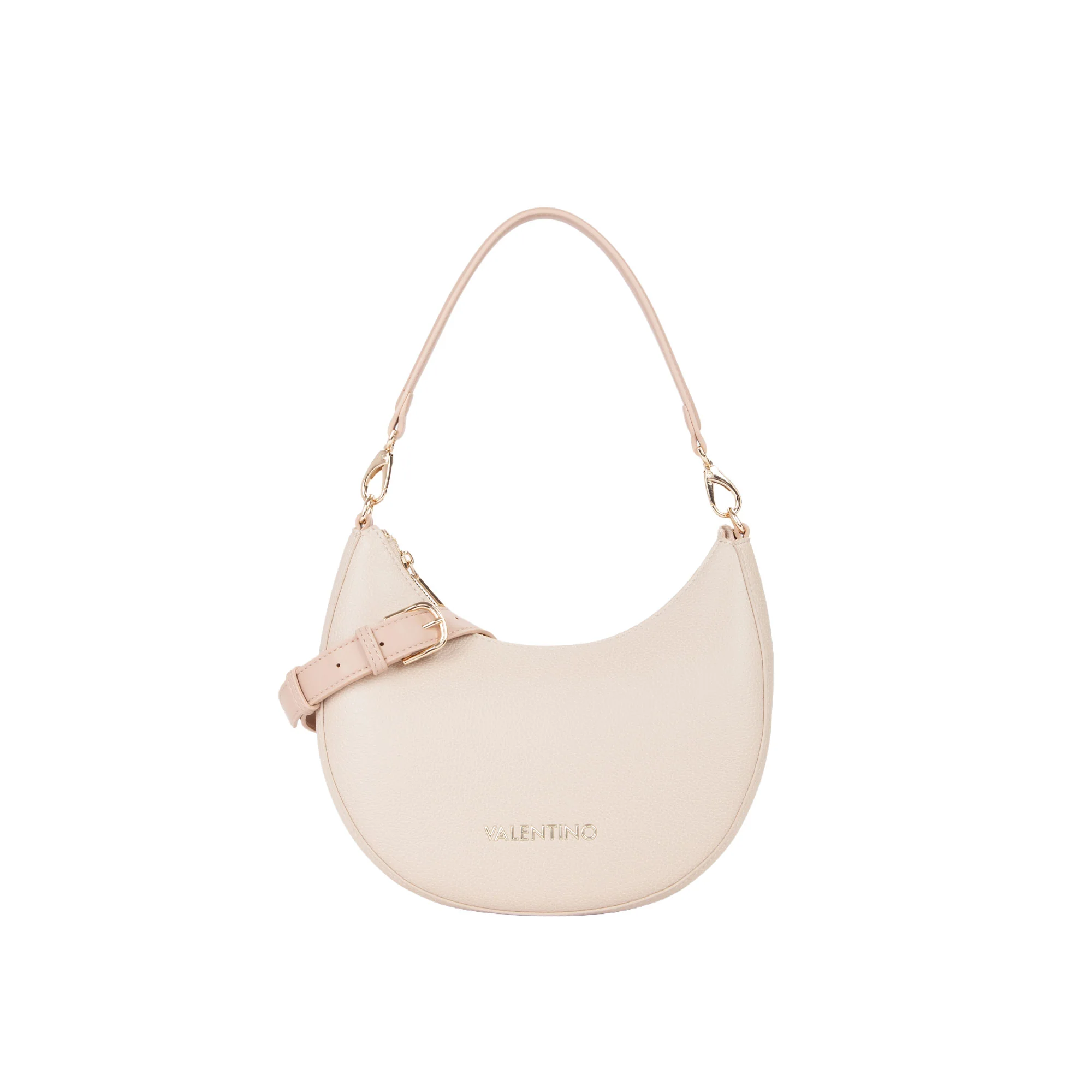 Borsa a spalla hobo Valentino donna Alexia ecrù