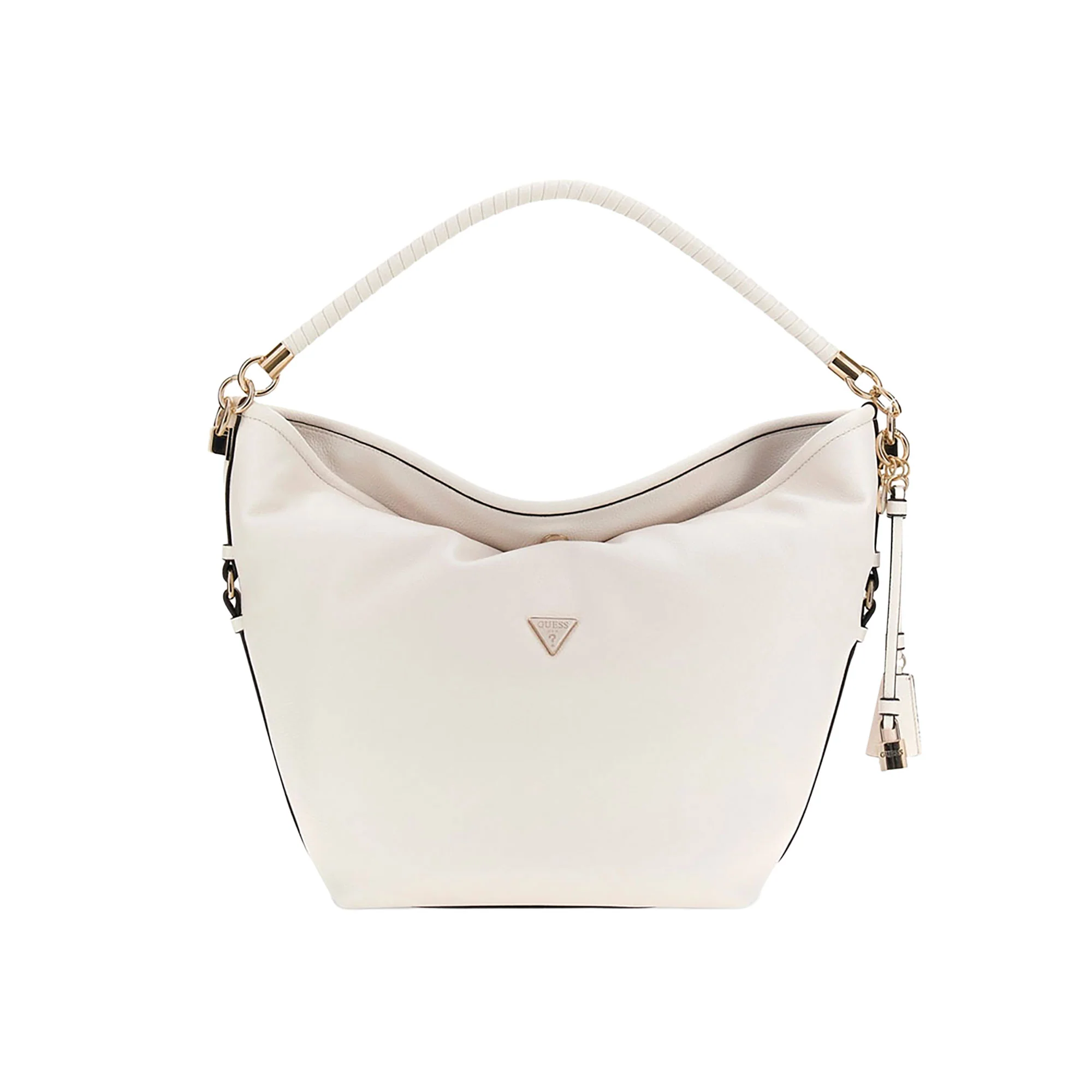 Borsa a spalla Guess donna Danya panna