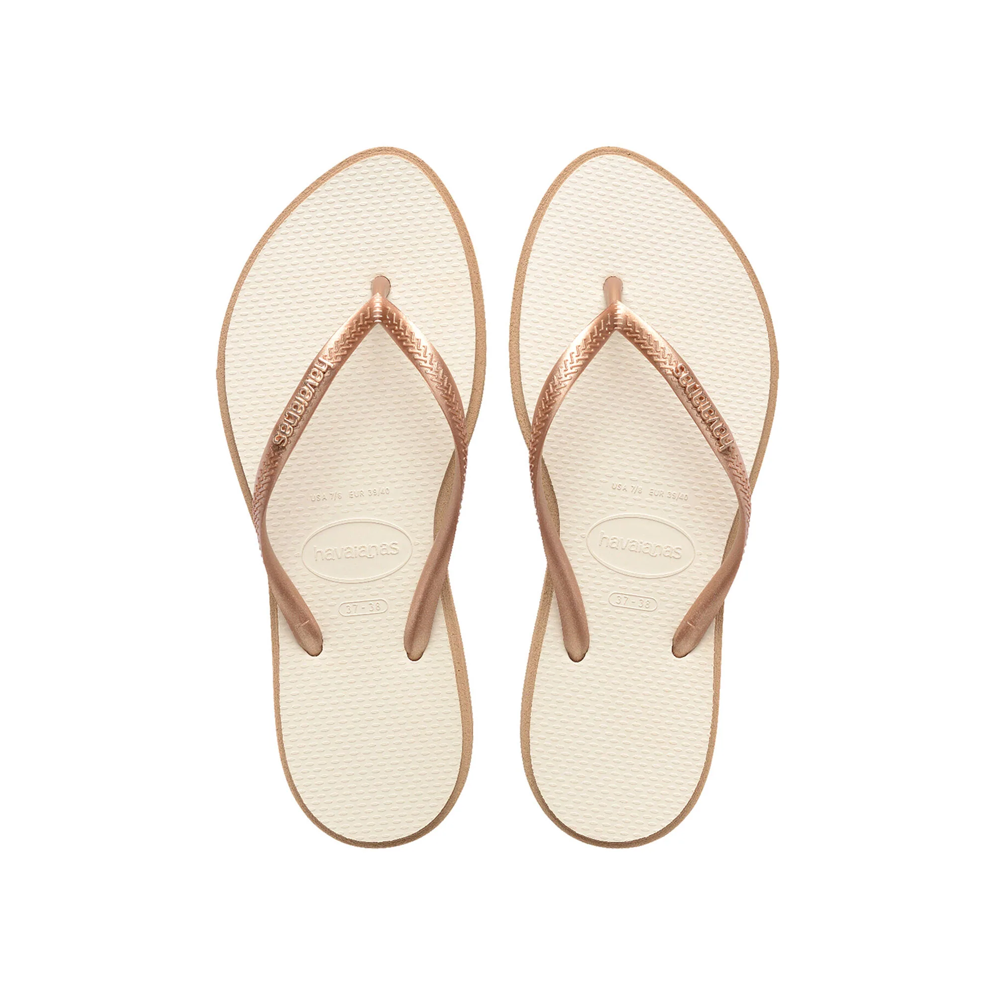 Infradito Slim Point oro/beige - Image 3