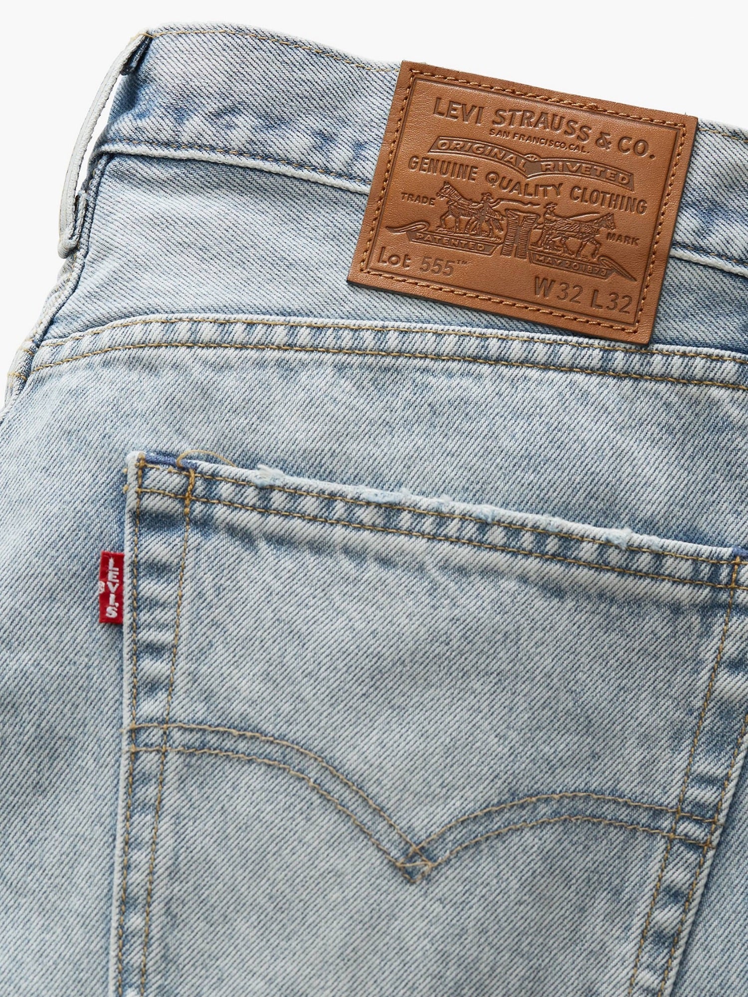 Jeans Levi's da uomo 555™ Relaxed Straight denim chiaro - Image 4