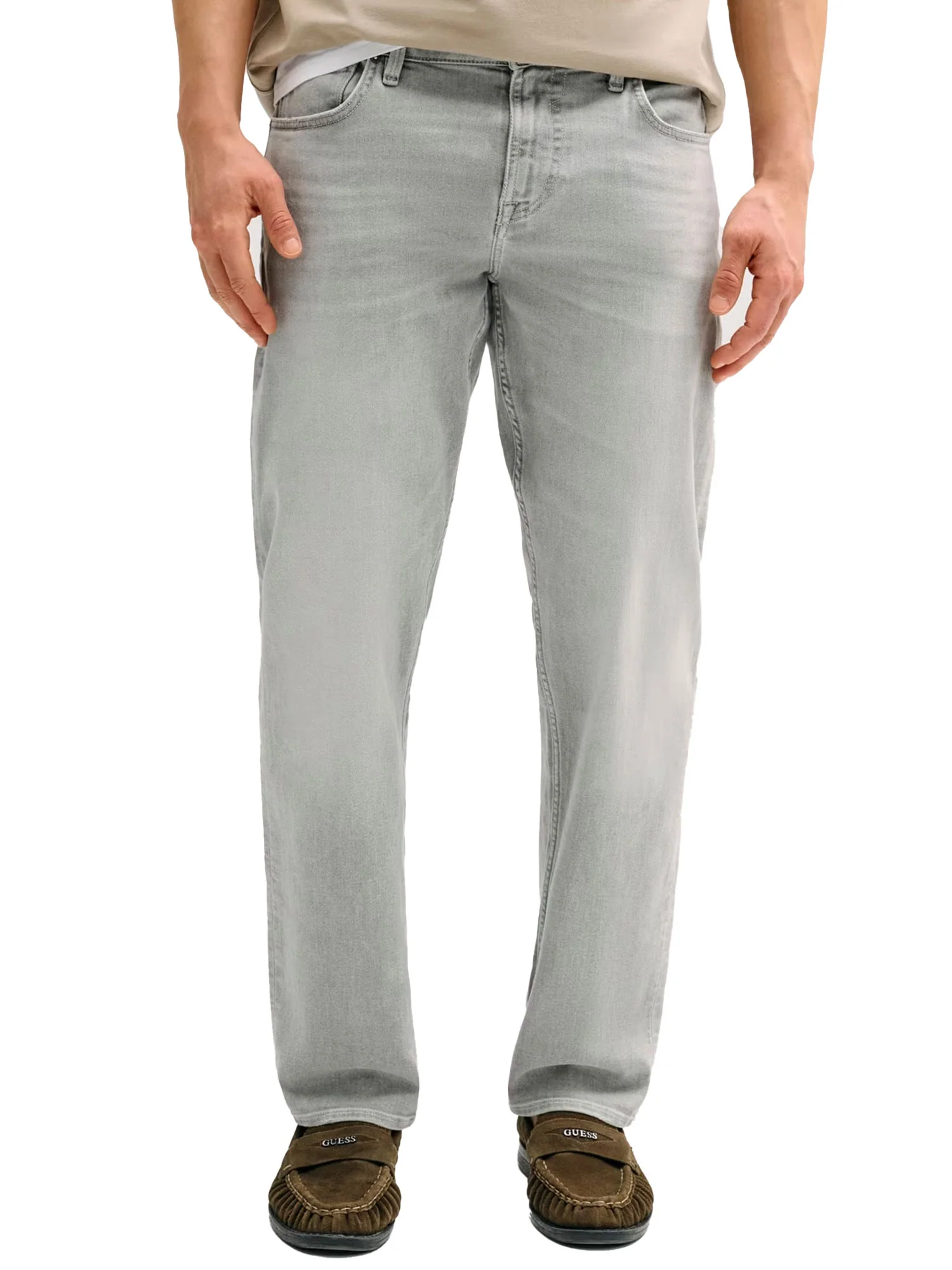 Jeans Guess uomo Angels Stretch grigio chiaro