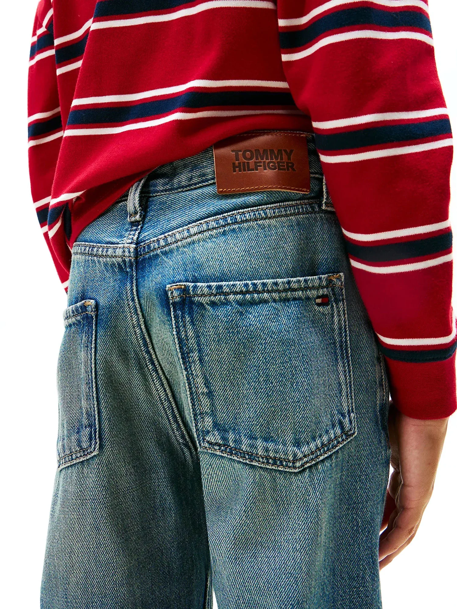Jeans Tommy Hilfiger bambino archive flag denim vintage - Image 4