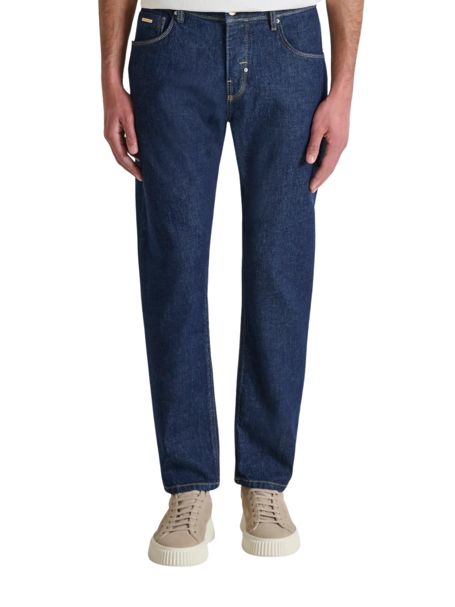 Jeans Antony Morato uomo modello Argon slim ankle fit denim scuro