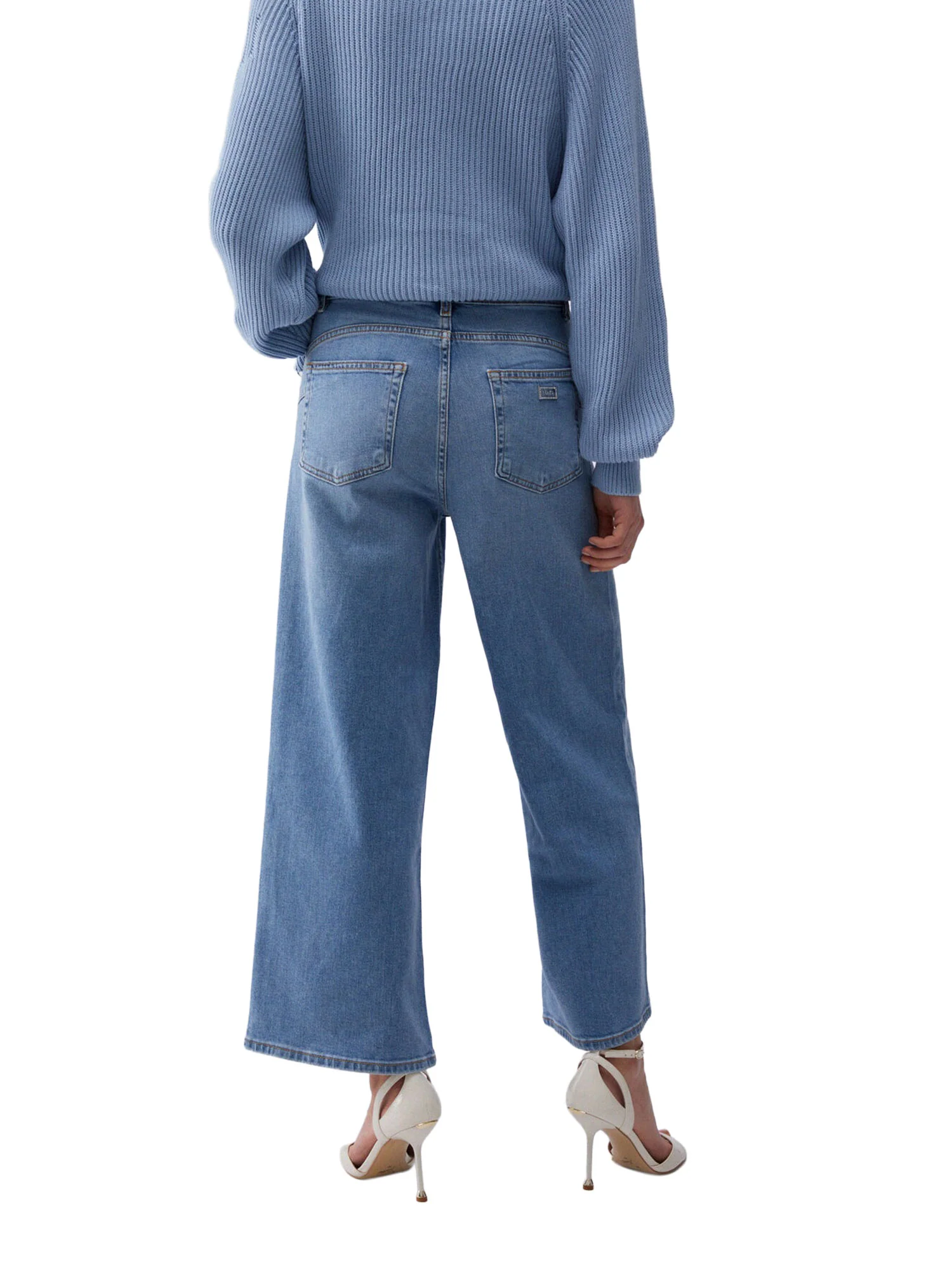 Jeans Liu Jo Donna bottom up flare cropped rw denim chiaro - Image 2