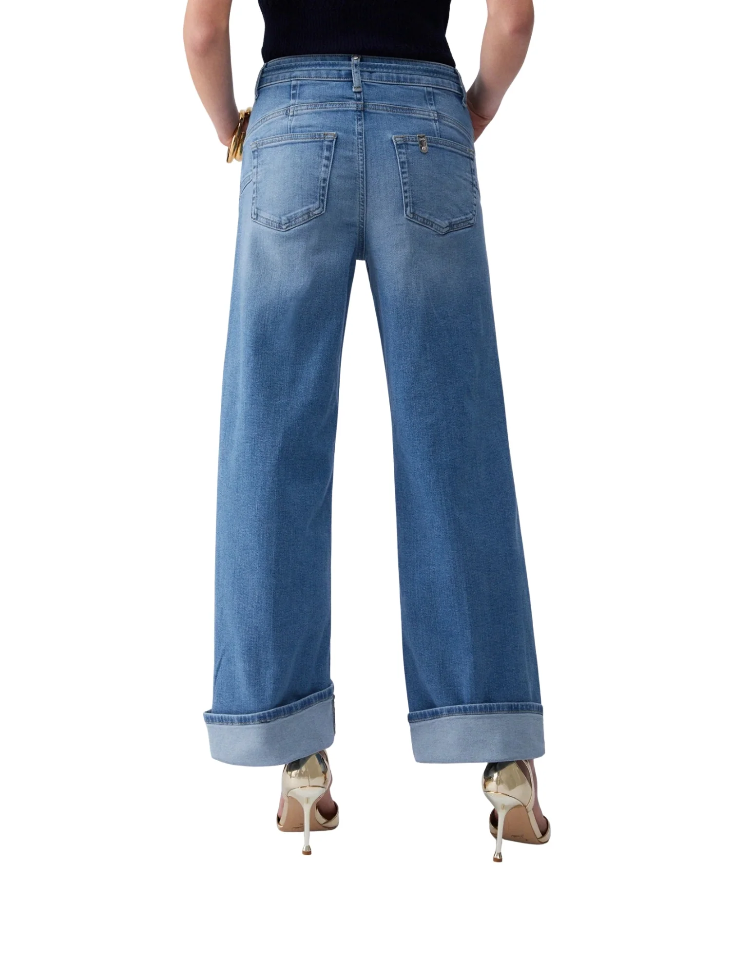 Jeans B.Up Liu Jo donna modello Good Cropped HW denim chiaro - Image 2