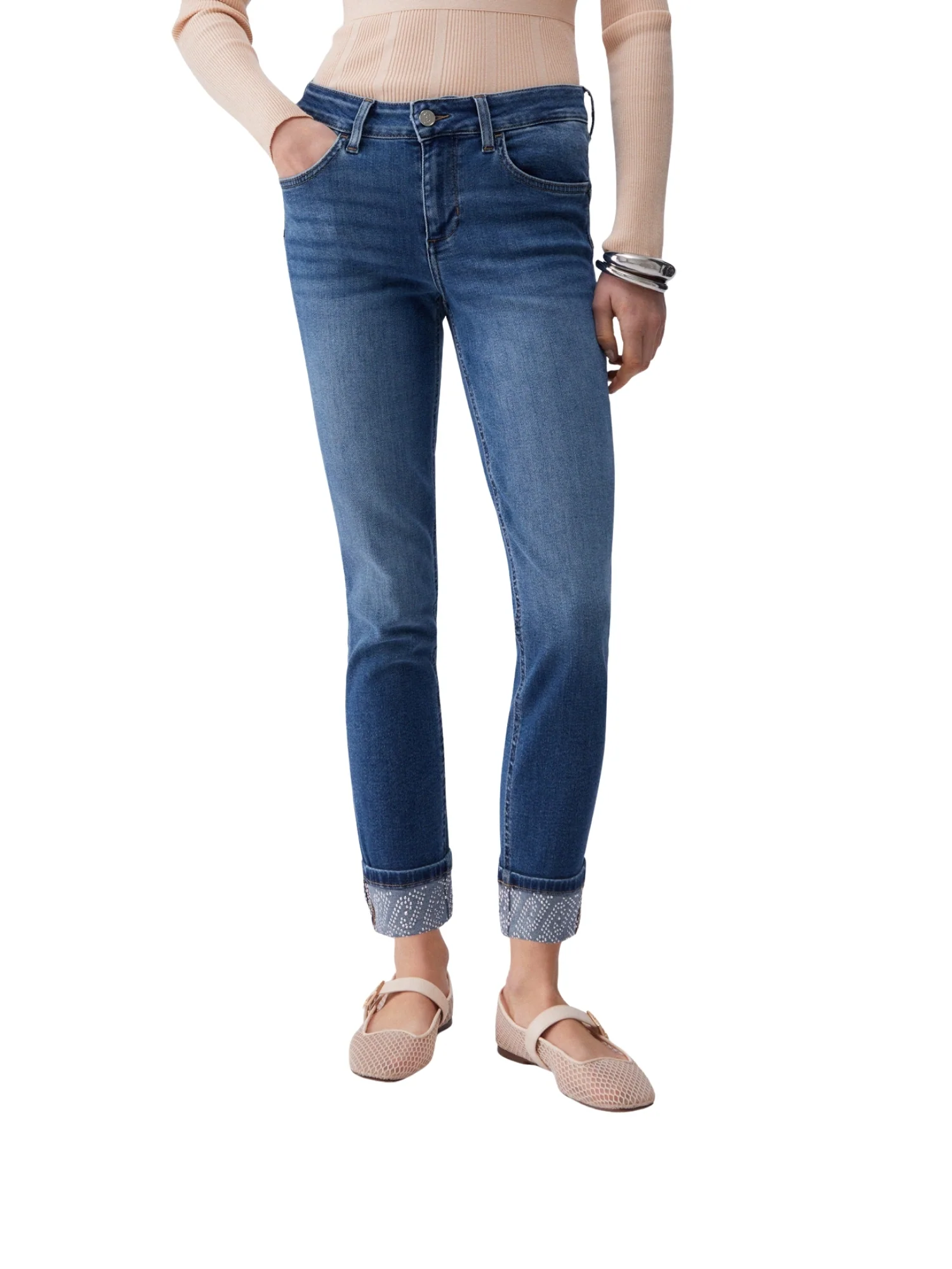Jeans B.Up Liu Jo donna modello Monroe RW denim medio
