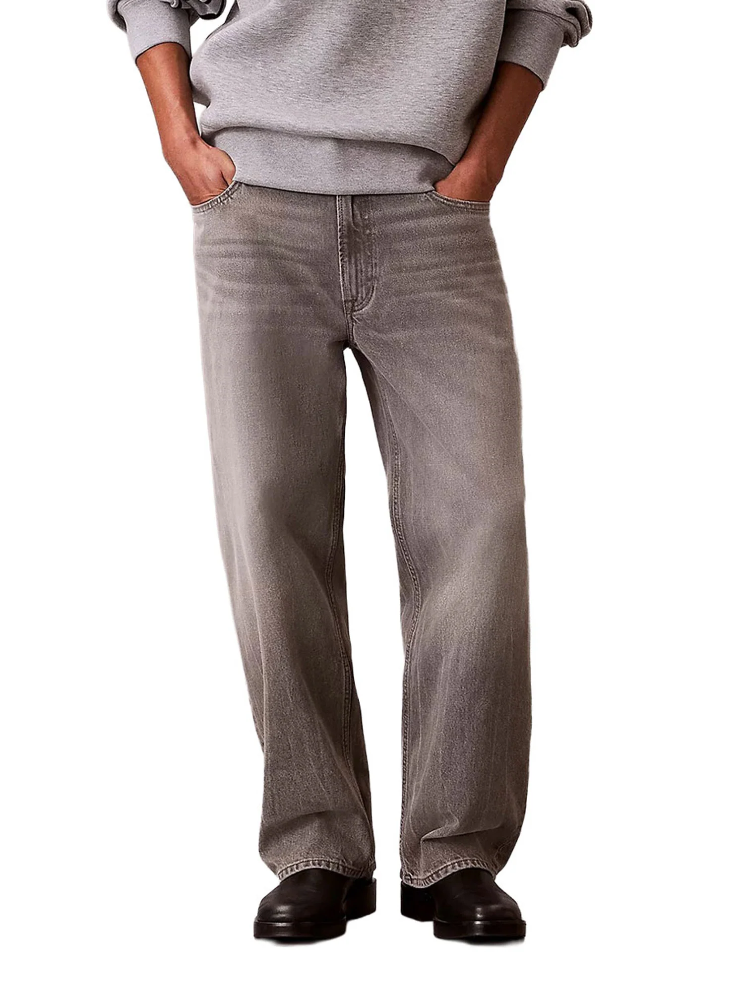 Jeans Calvin Klein Jeans Uomo barrel 
 Denim Grigio