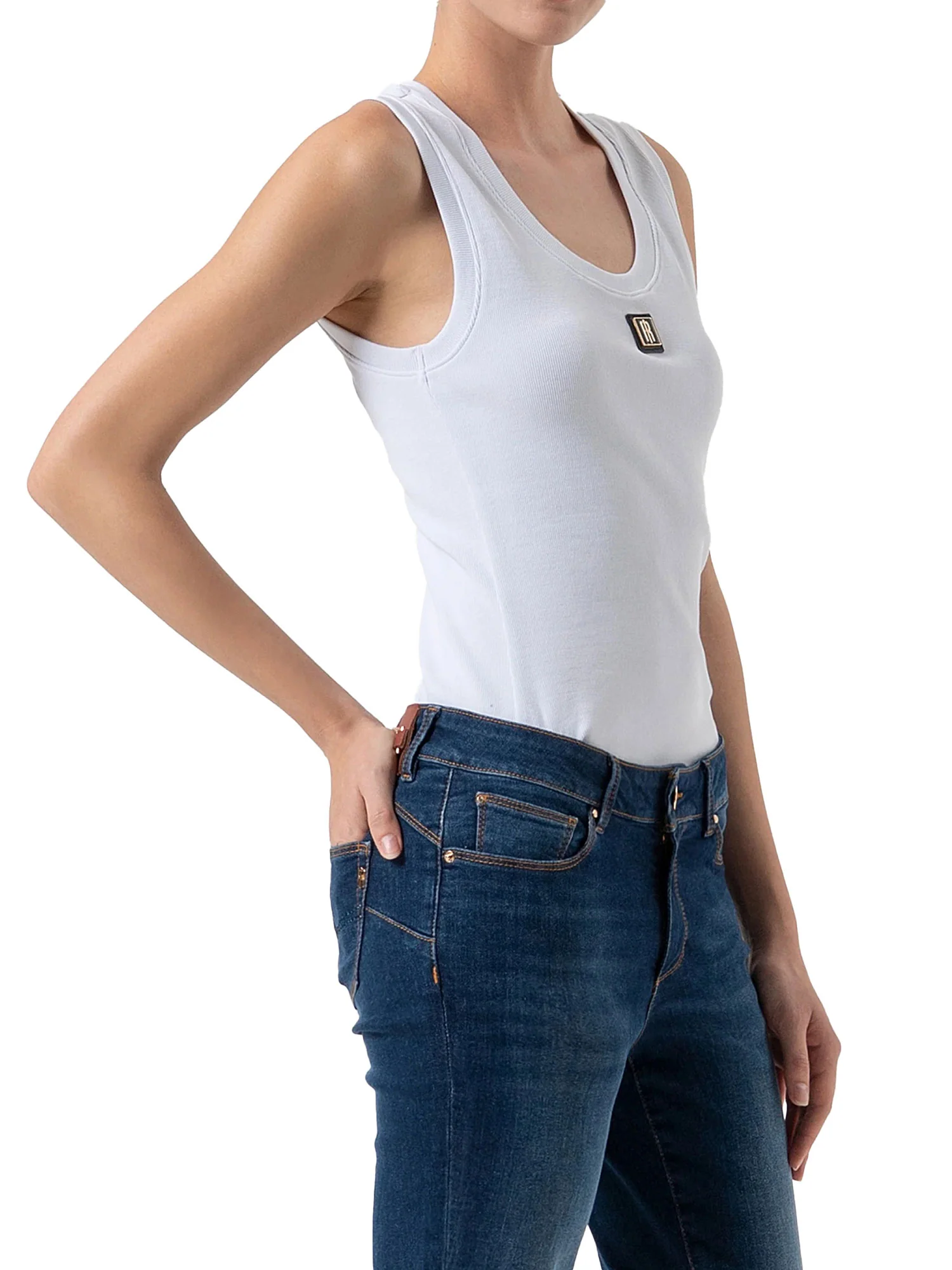 Jeans Fracomina donna Bella B bootcut denim scuro - Image 4